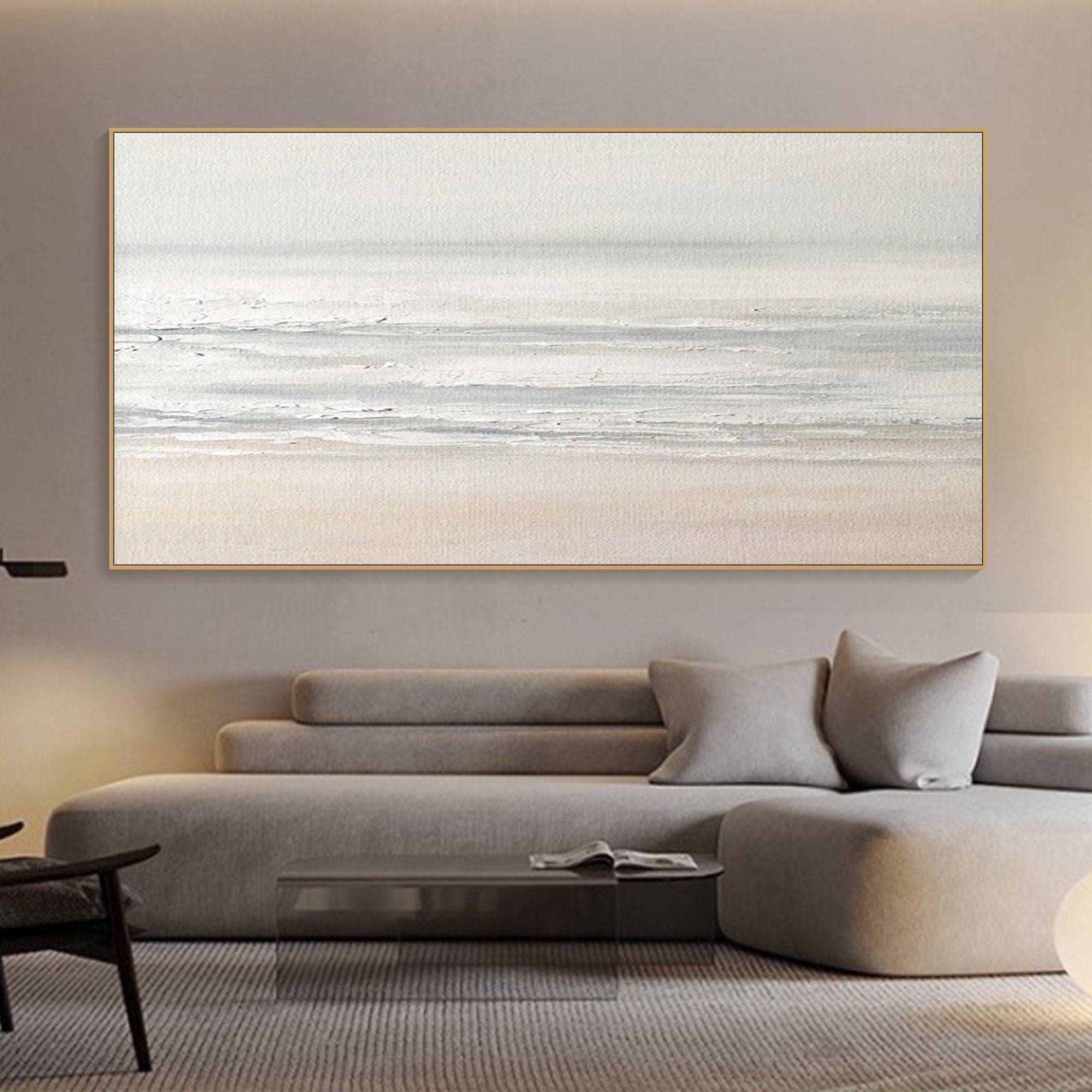 Textured Ocean Wave Painting | Original Coastal Landscape Canvas Art #TB 089
