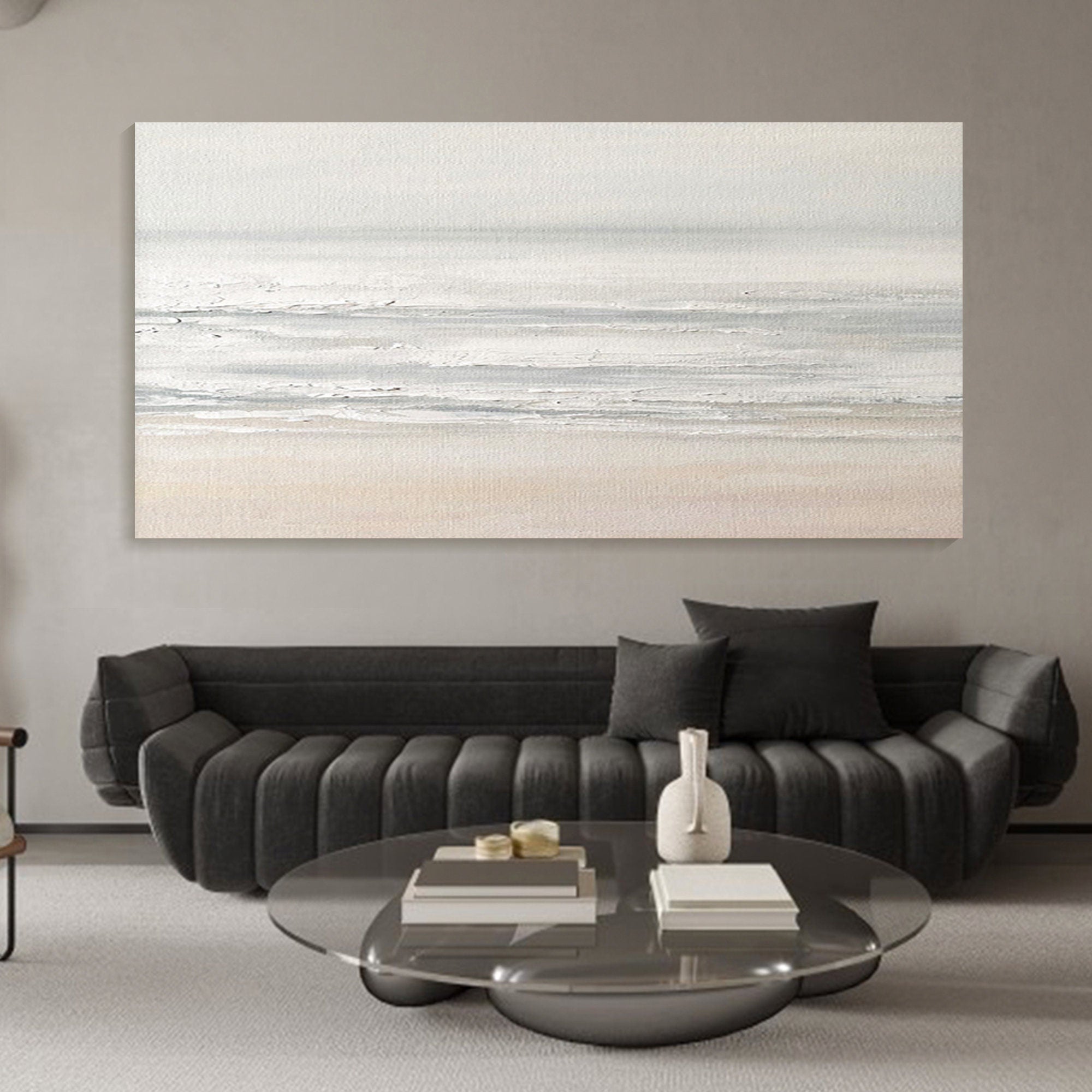 Textured Ocean Wave Painting | Original Coastal Landscape Canvas Art #TB 089