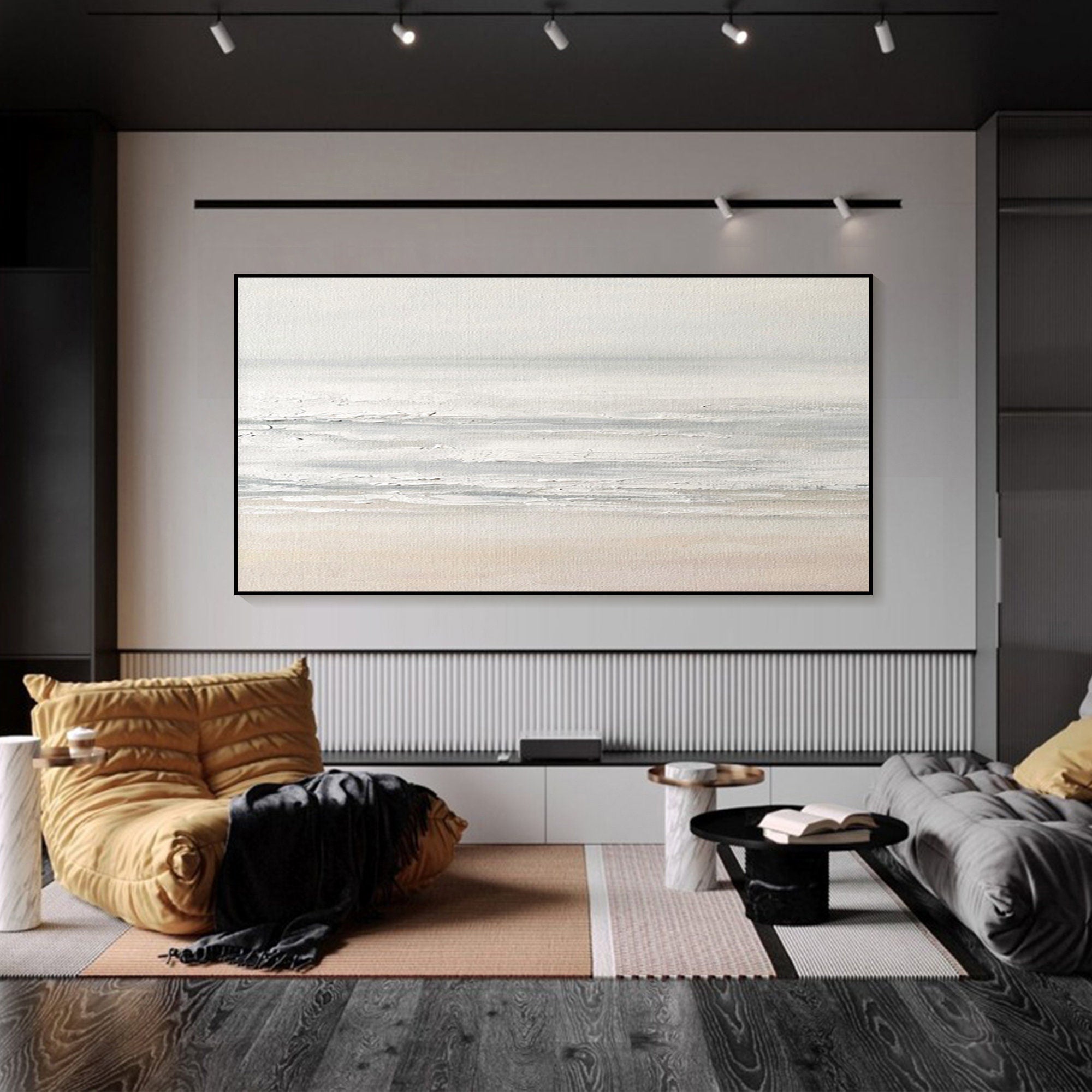 Textured Ocean Wave Painting | Original Coastal Landscape Canvas Art #TB 089
