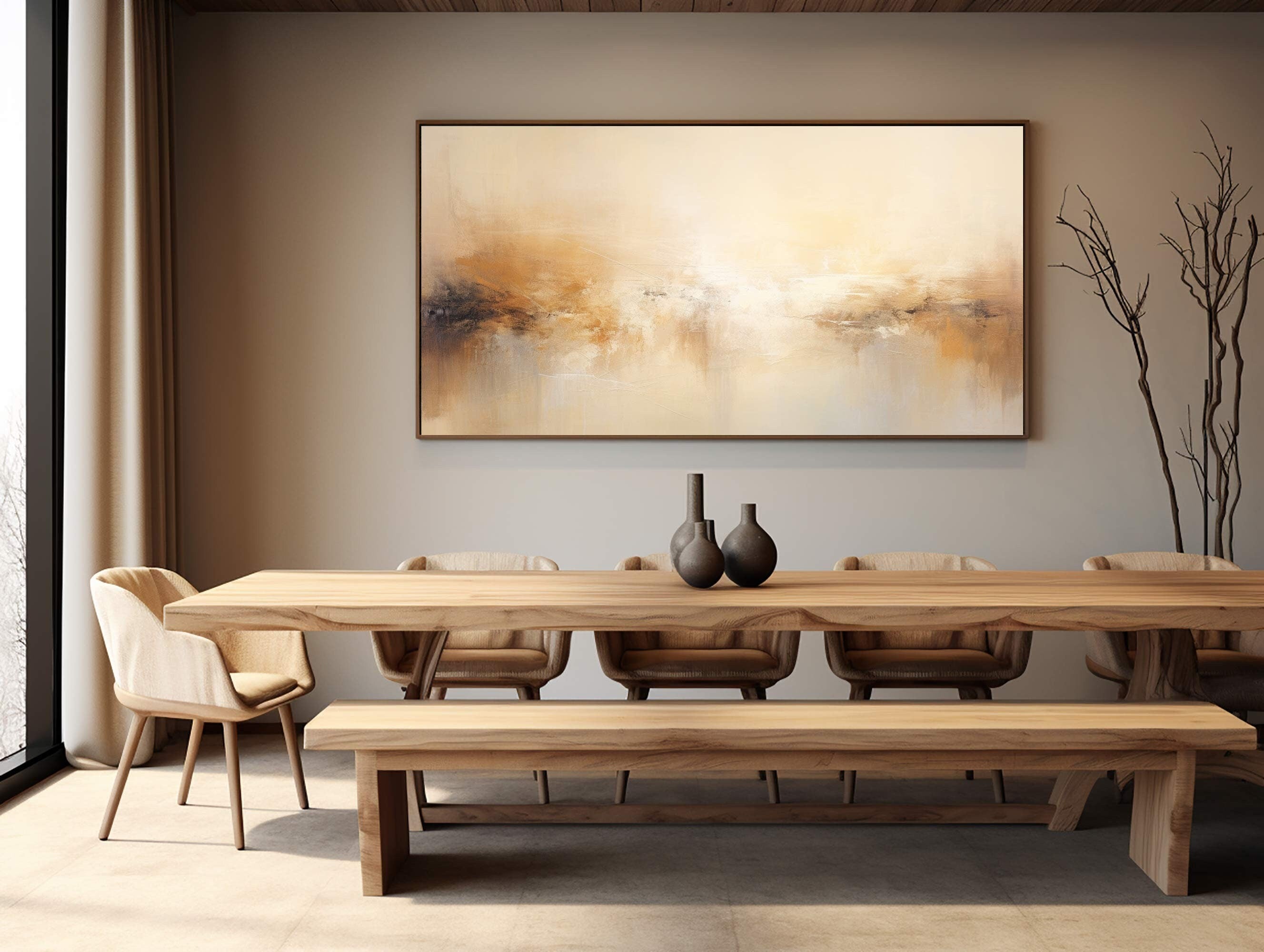 Modern Light Texture Abstract Painting #TB 026