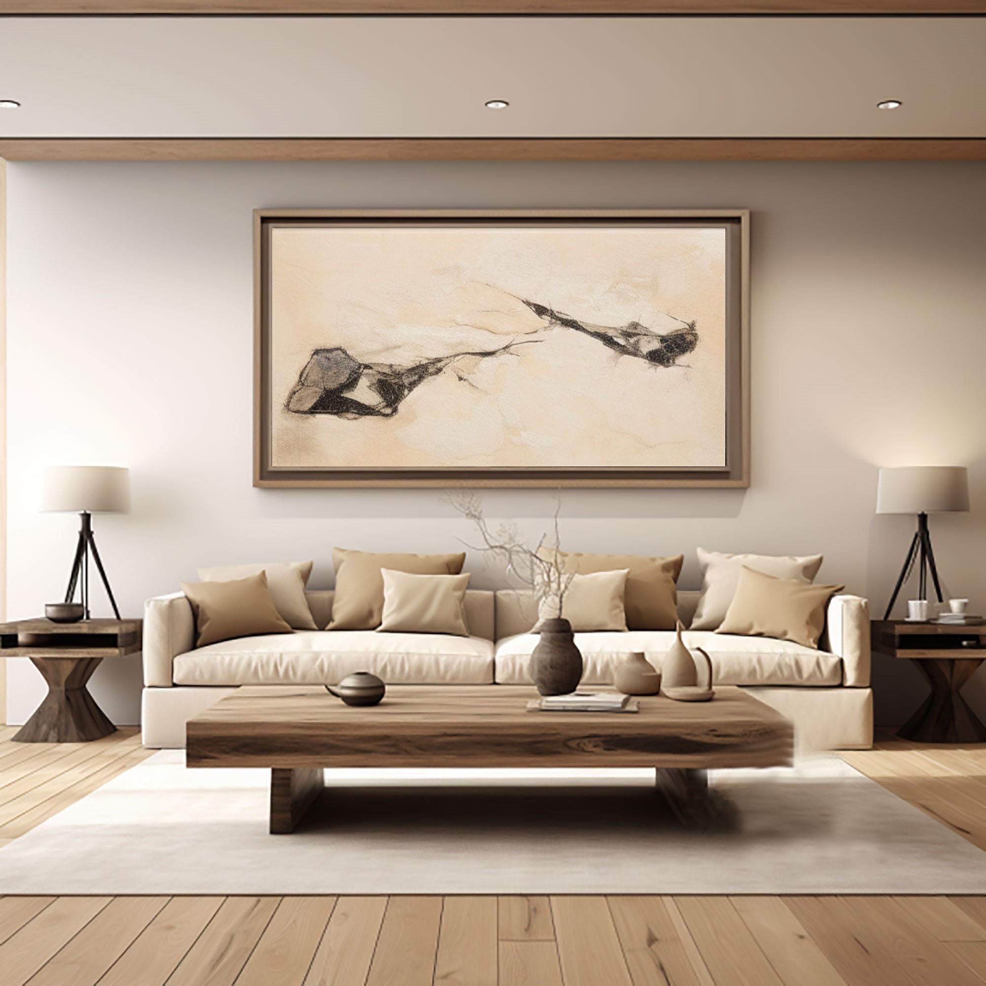 Simple Line Abstract Art Piece #TB 023