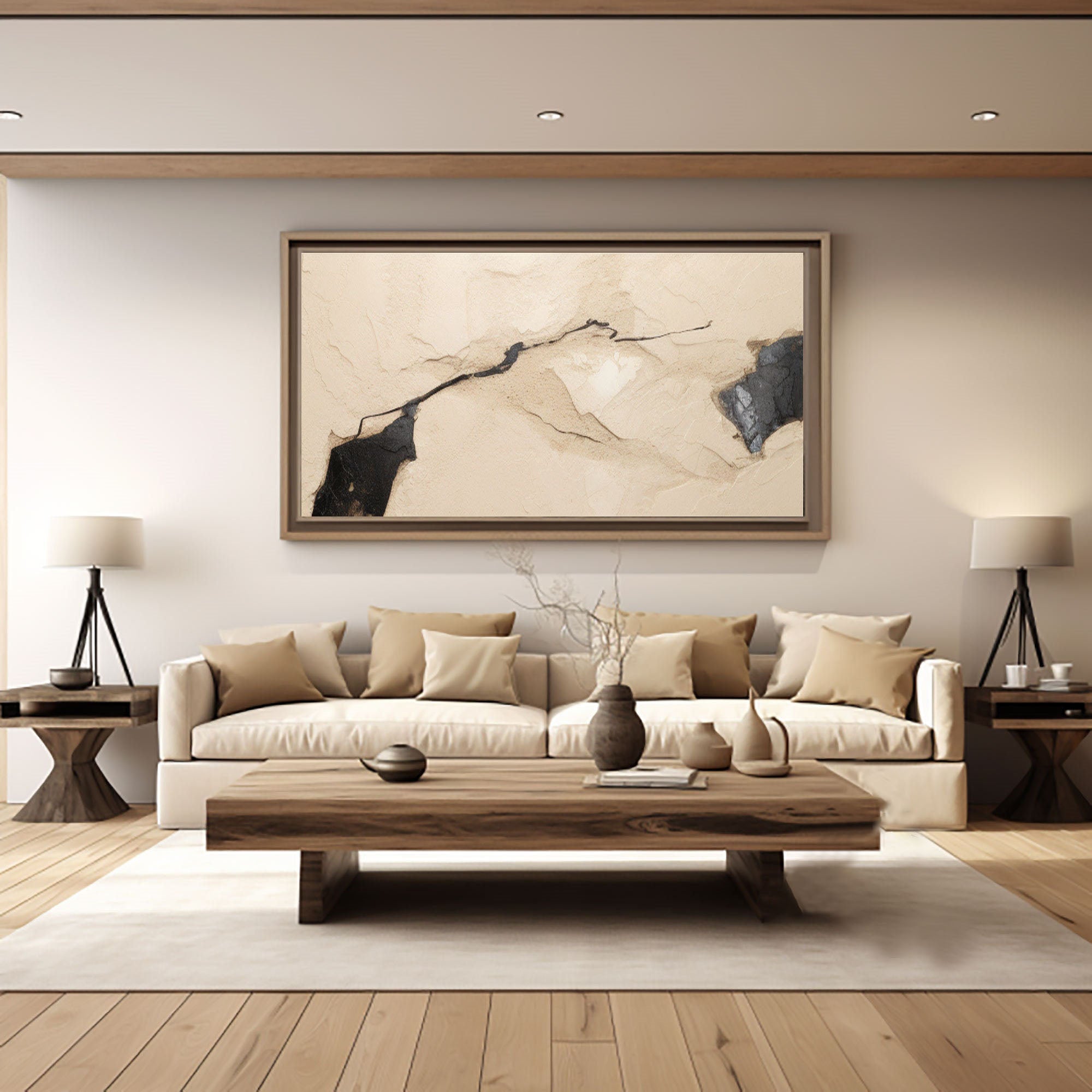 Minimalist Rock Texture Art #TB 014