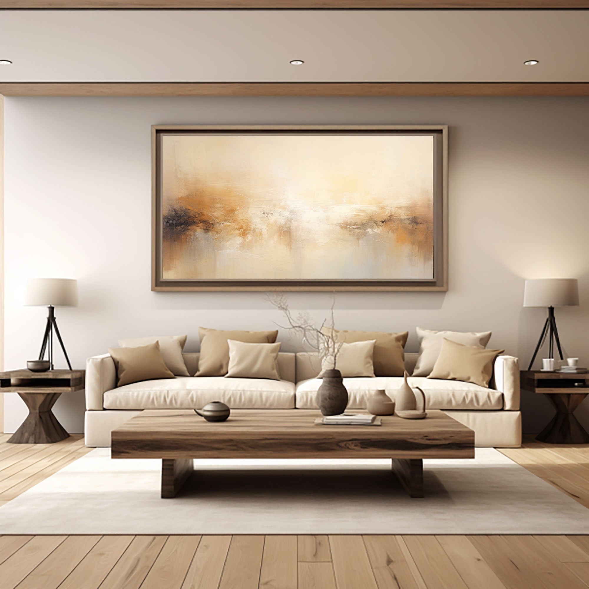 Modern Light Texture Abstract Painting #TB 026