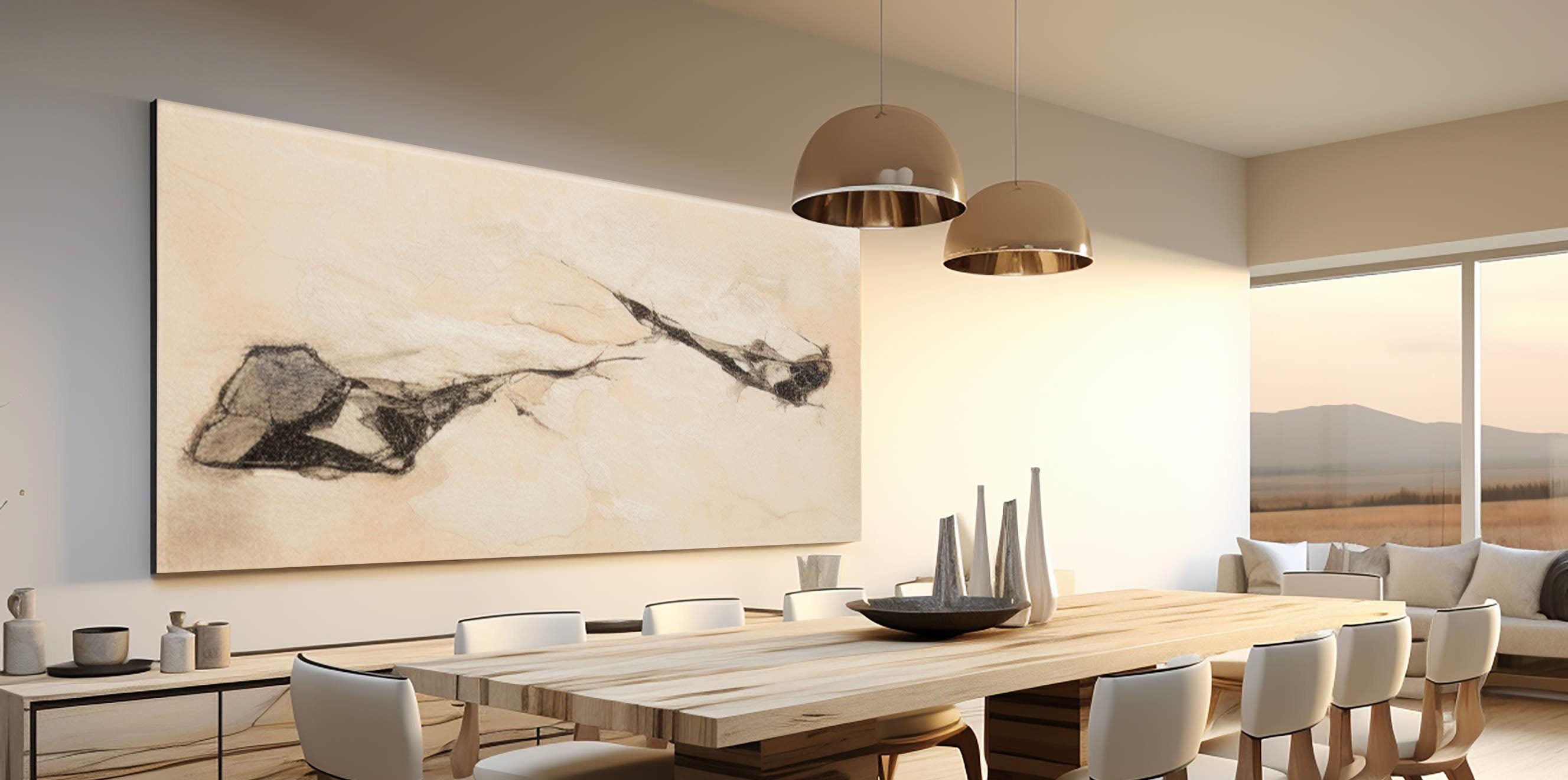 Simple Line Abstract Art Piece #TB 023