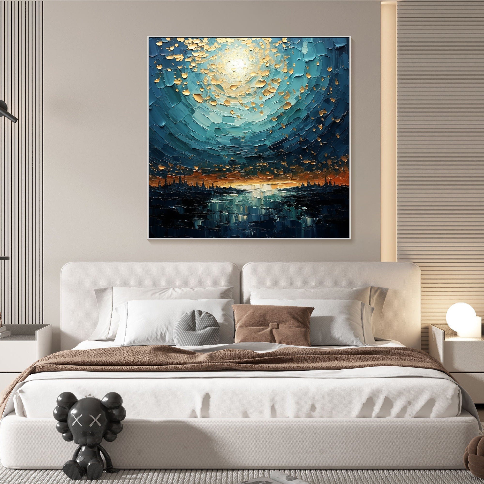 Textured Seascape Art Wall Painting #TB 016
