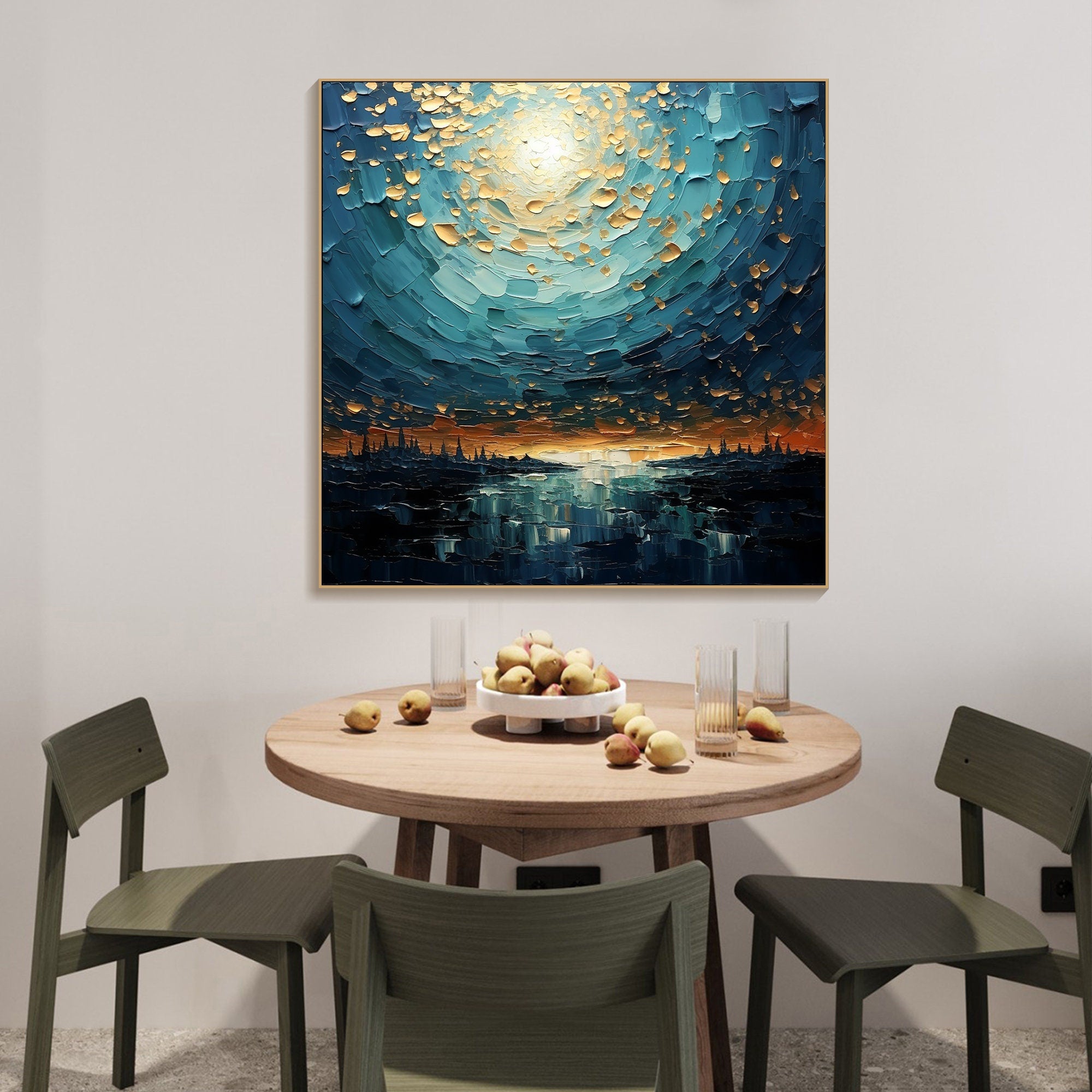Textured Seascape Art Wall Painting #TB 016