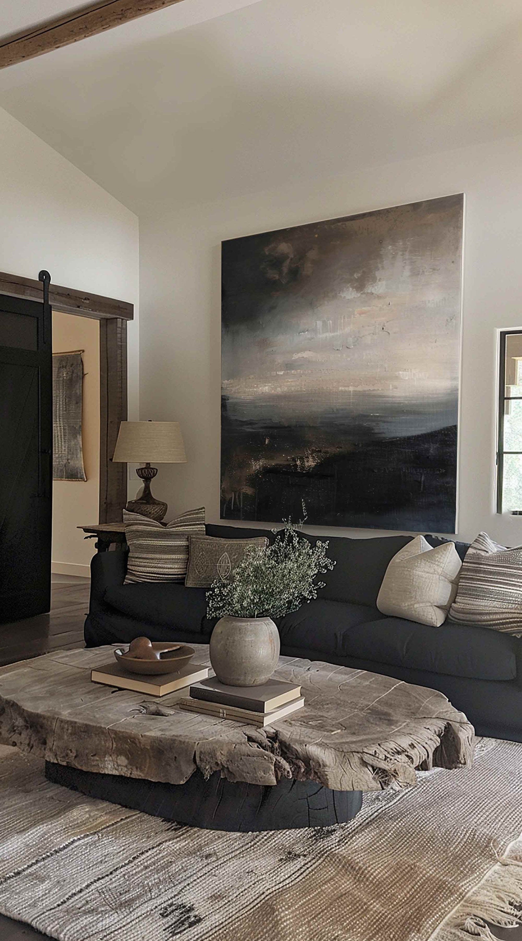 Obscure Landscape Oil Painting, Melancholy Art #TB 031