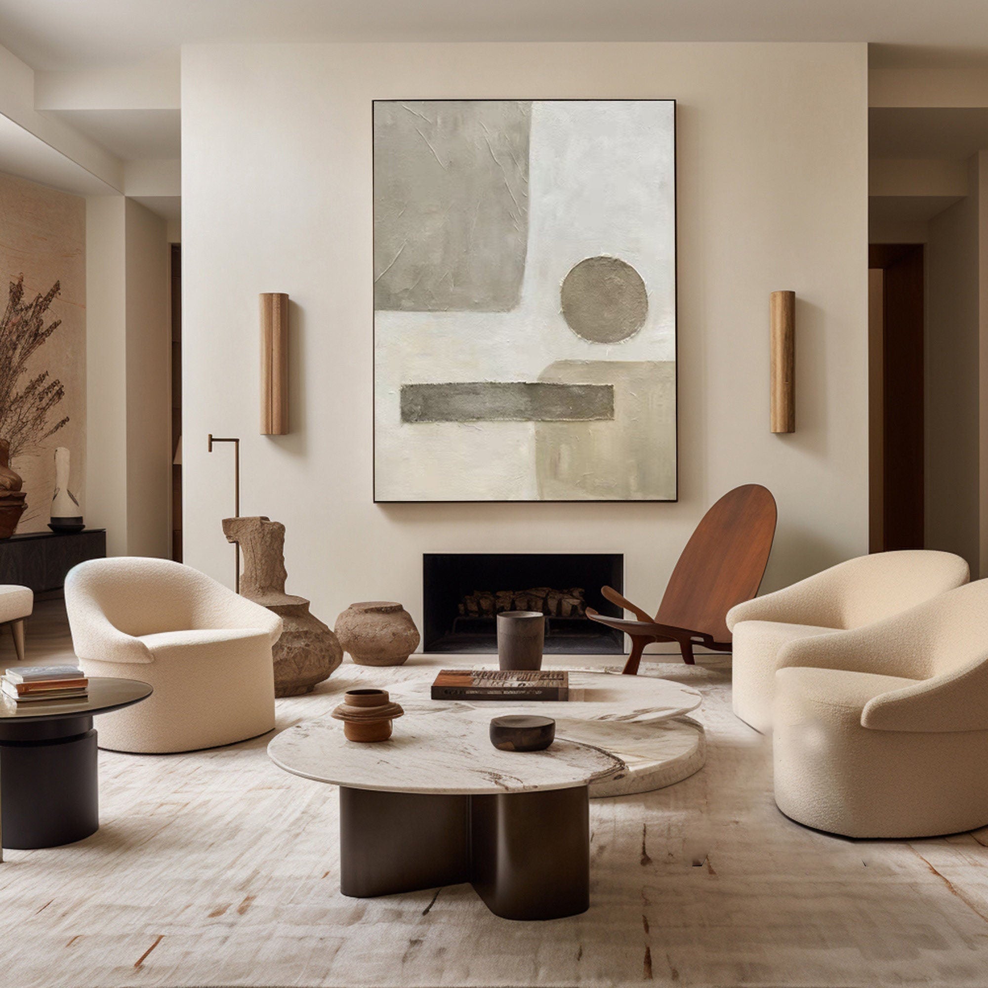 Abstract Geometric Art Wall Decor Painting #TB 015