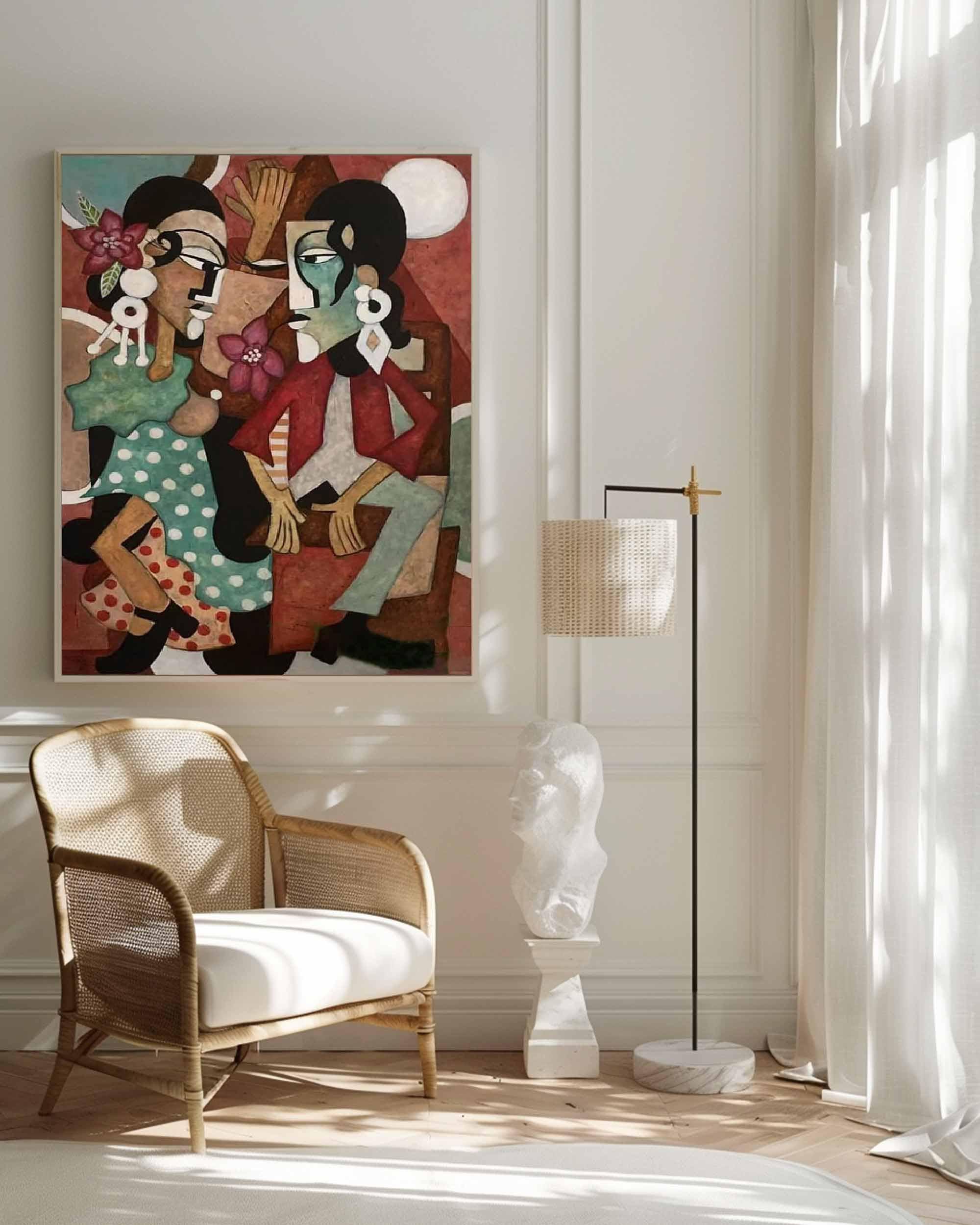 Stylized Figurative Oil Painting - Modern Decorative Art #TB 007