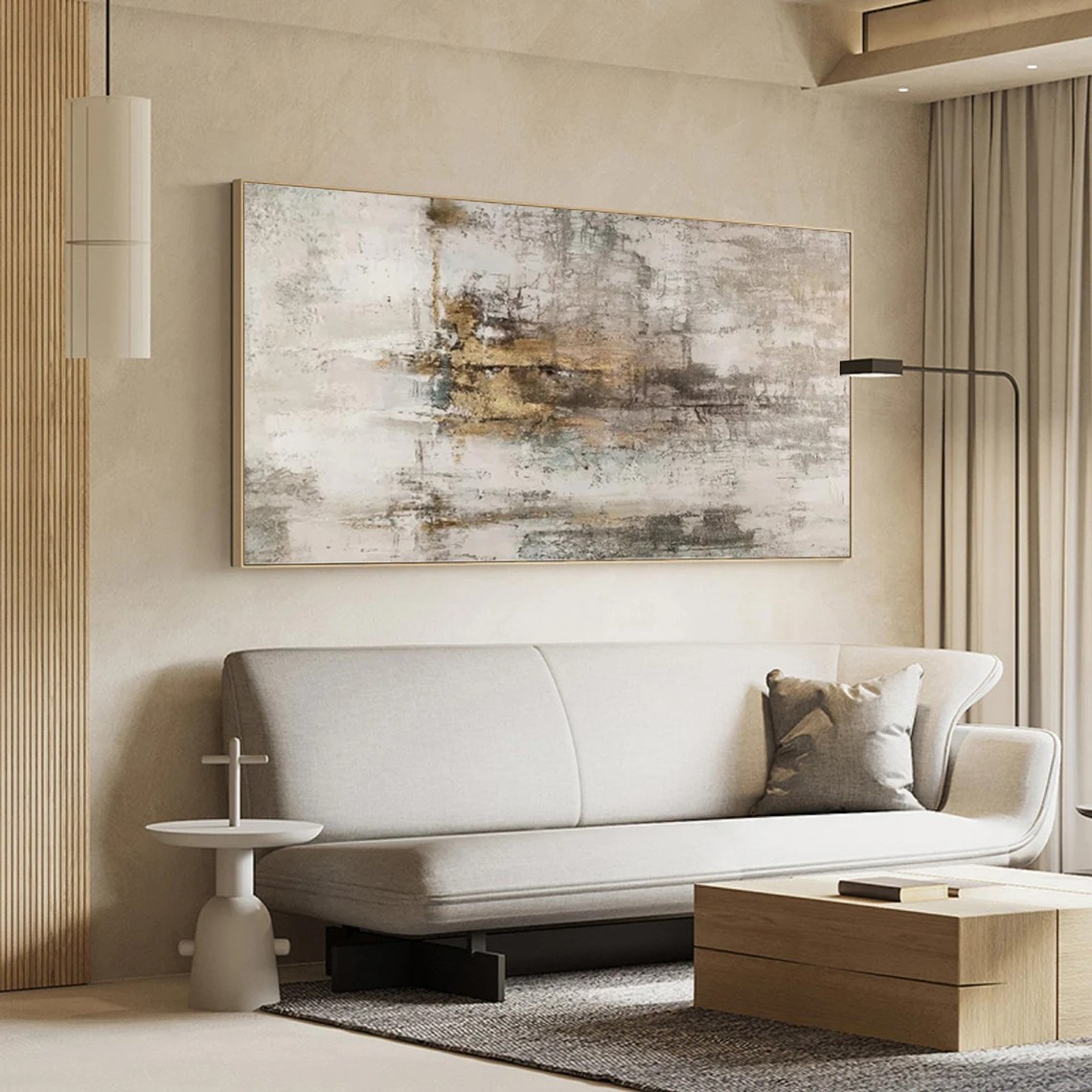 Textured Neutral Abstract drawing | Modern Wall Art Decor  #TC 041