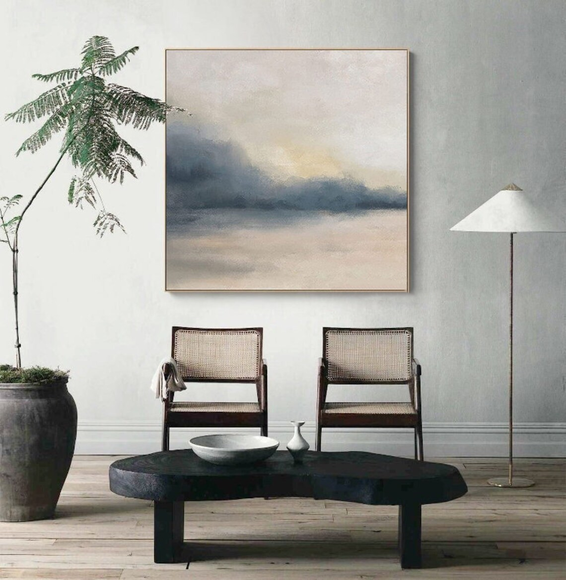 Large Abstract Landscape Oil Painting for Living Room #TC 075