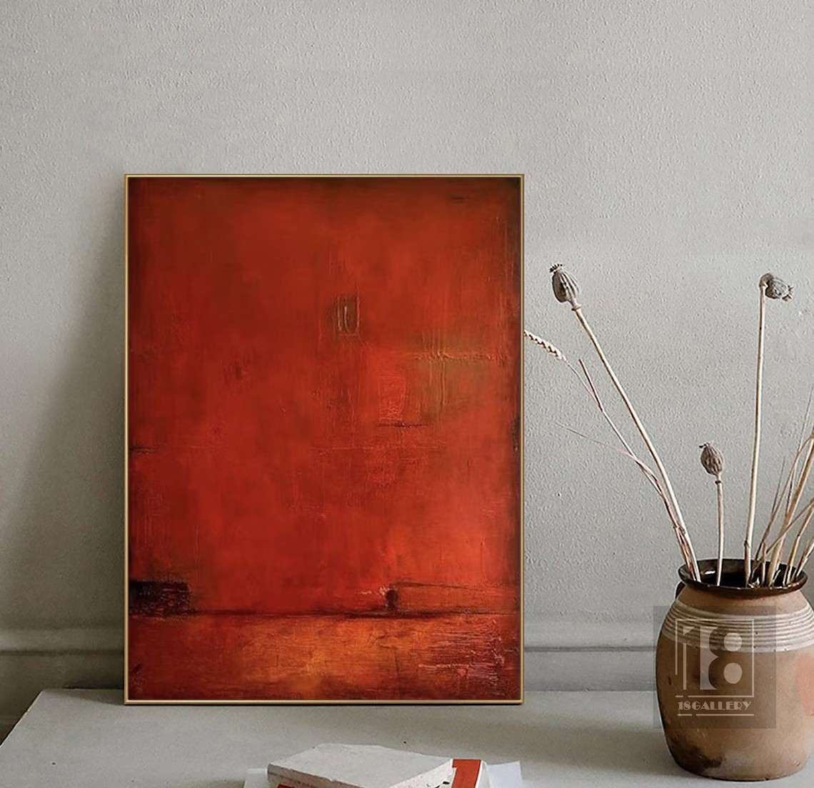 Wabi Sabi Abstract Oil Painting - Textured Minimalist #JJ 044