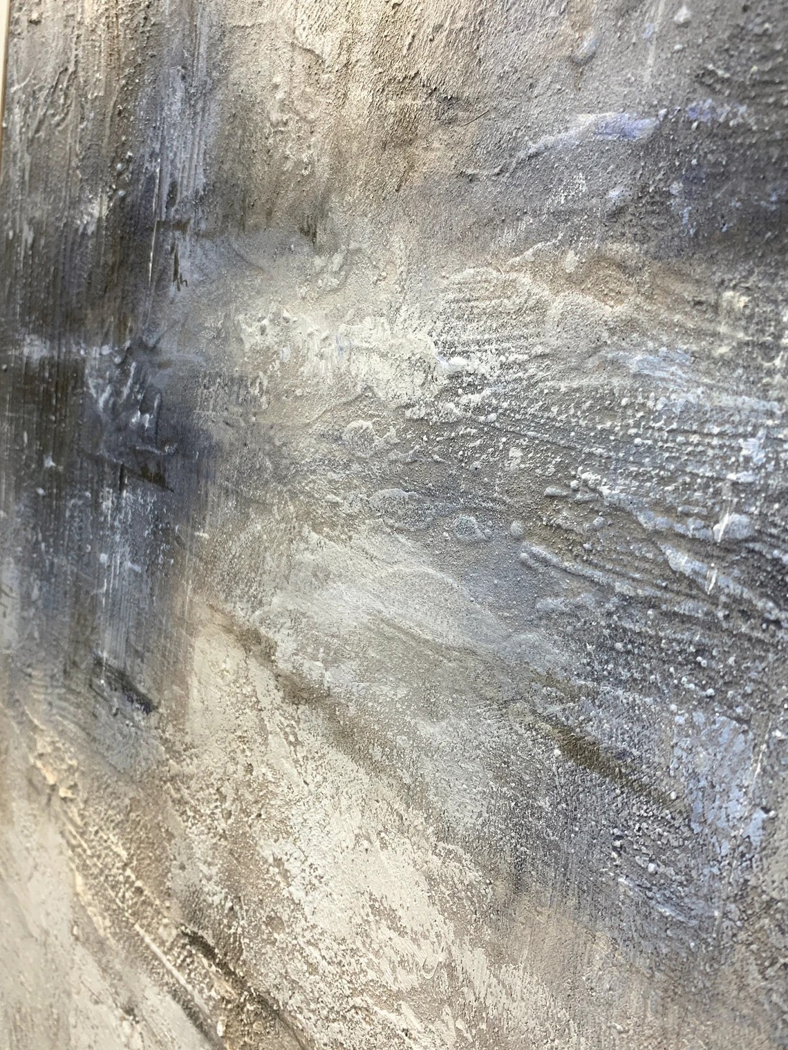 Handmade Abstract Ocean Art | Textured Blue, White & Beige Art #TC 066