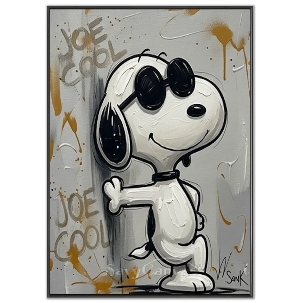 Pop Art Snoopy Oil Painting #SS 378