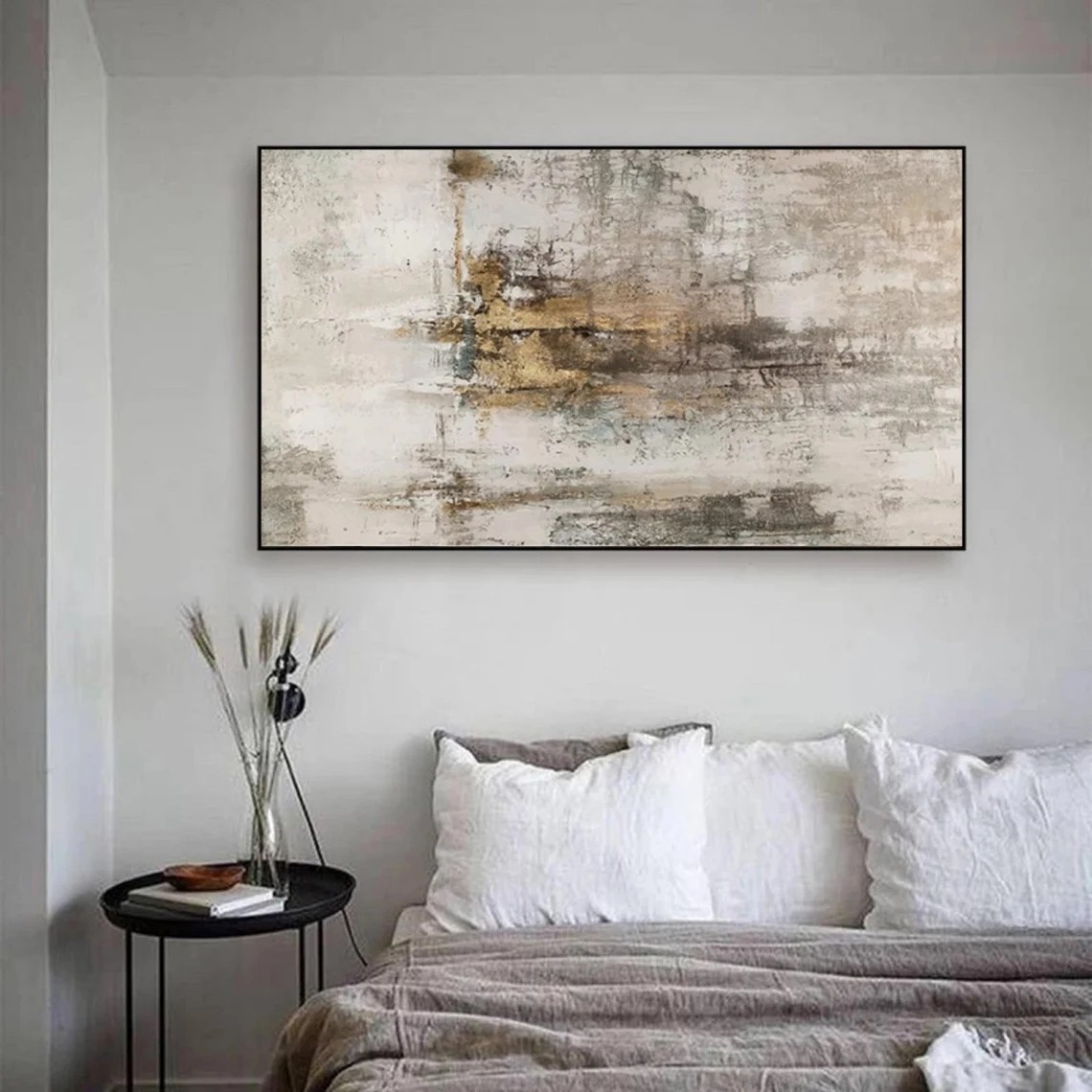 Textured Neutral Abstract drawing | Modern Wall Art Decor  #TC 041