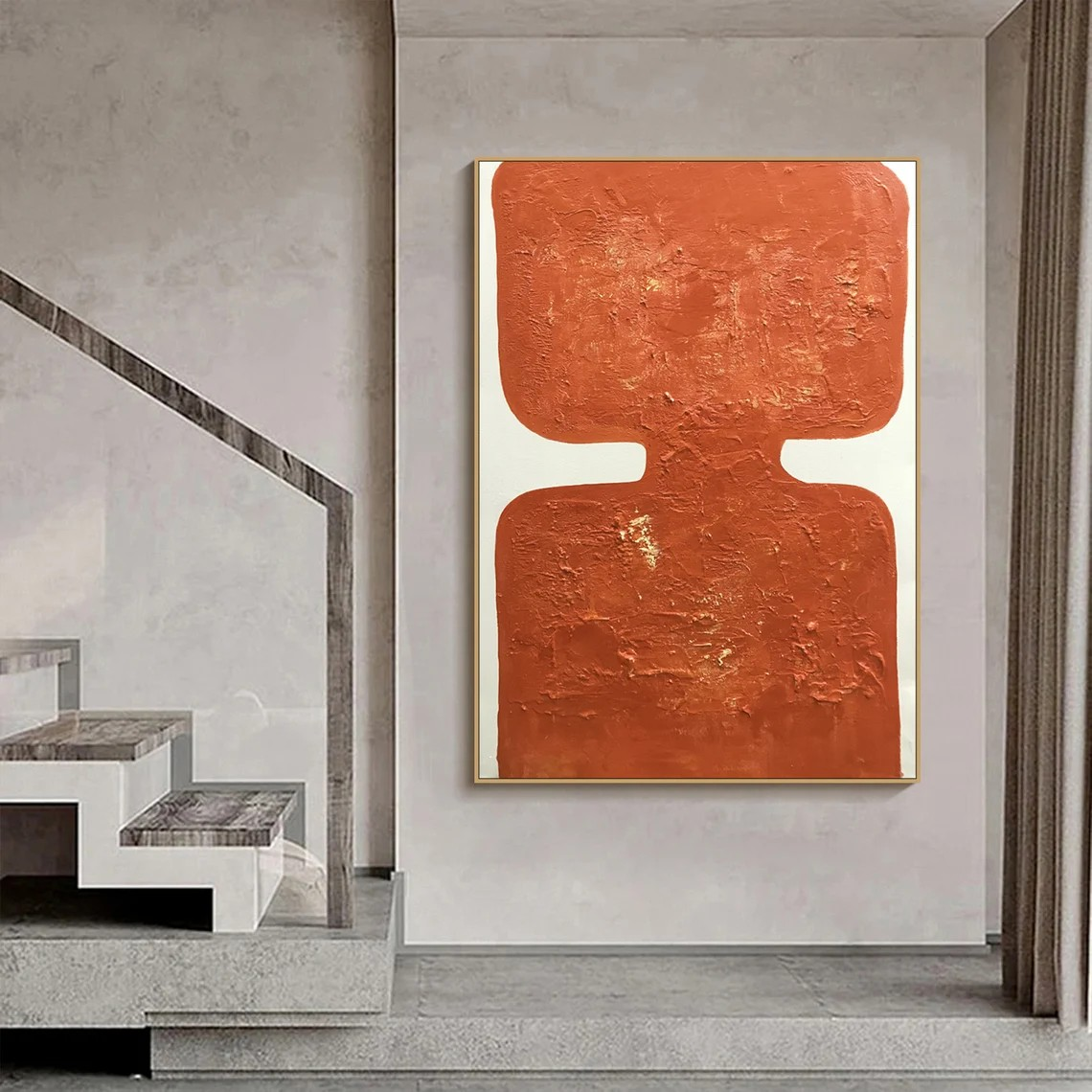 Wabi Sabi Abstract Art - Textured Oil Painting #TC 088