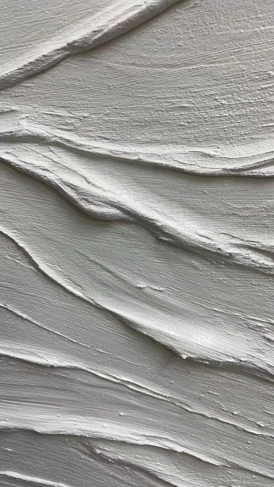 Textured Wall Art | Large White Textured Abstract Art #TC 225
