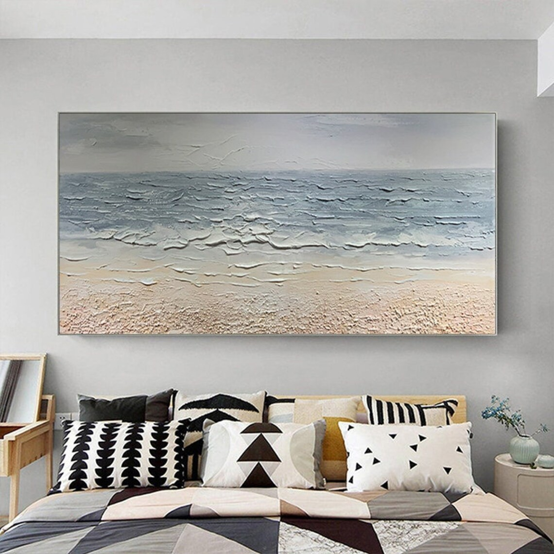 Minimalist Ocean View Canvas Decor
