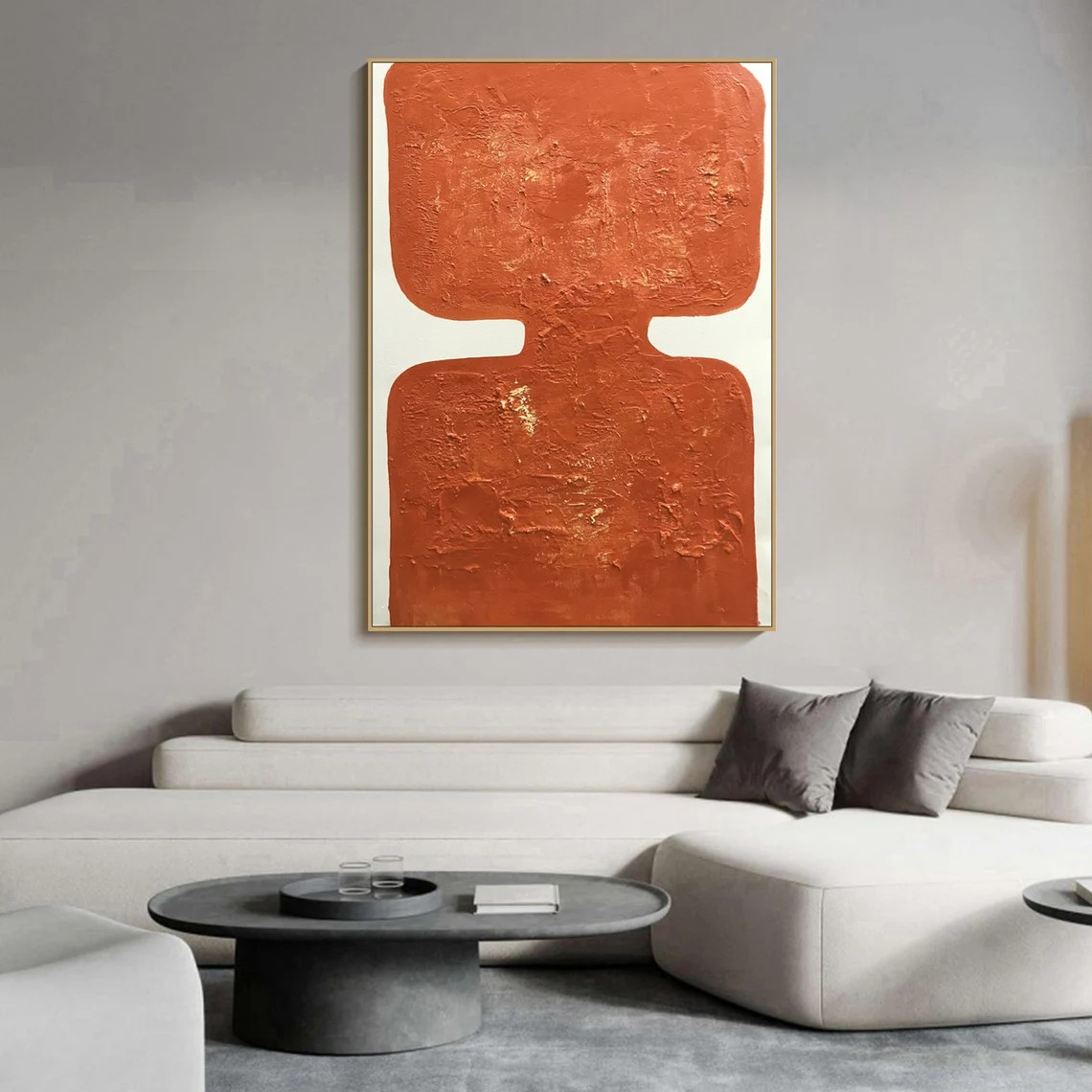 Wabi Sabi Abstract Art - Textured Oil Painting #TC 088