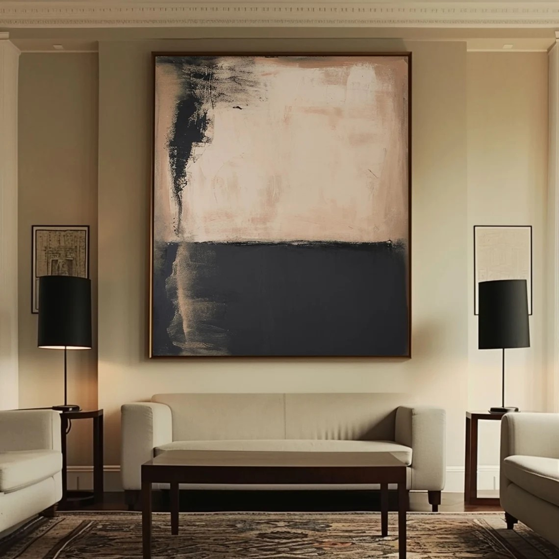 Original Wabi Sabi Style Painting - Modern Minimalist Decor