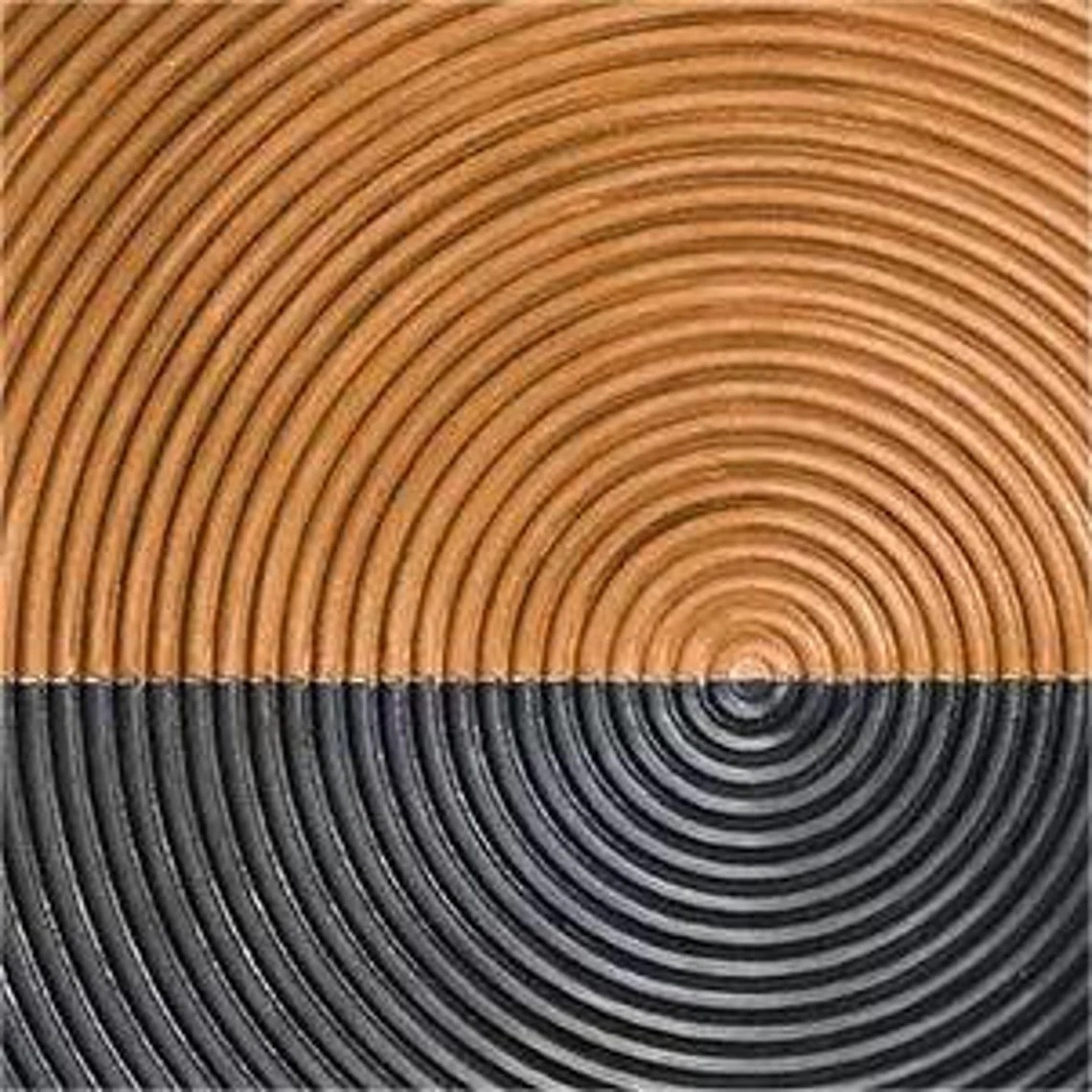 Unique Textured Circle Canvas for office or hallway #TC 087