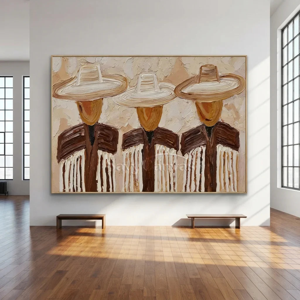Cowboy Trails: Retro Americana Canvas Art