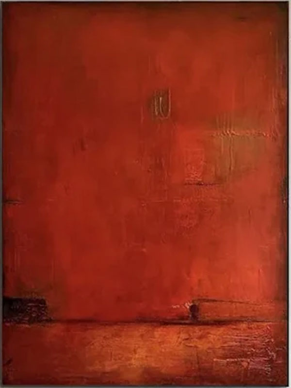 Wabi Sabi  Abstract Oil Painting - Textured Minimalist #JJ 044