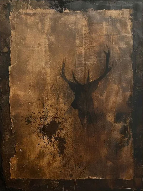 Wabi Sabi Wall Art - Handmade Textured Painting with Earthy Hues  #TC 014