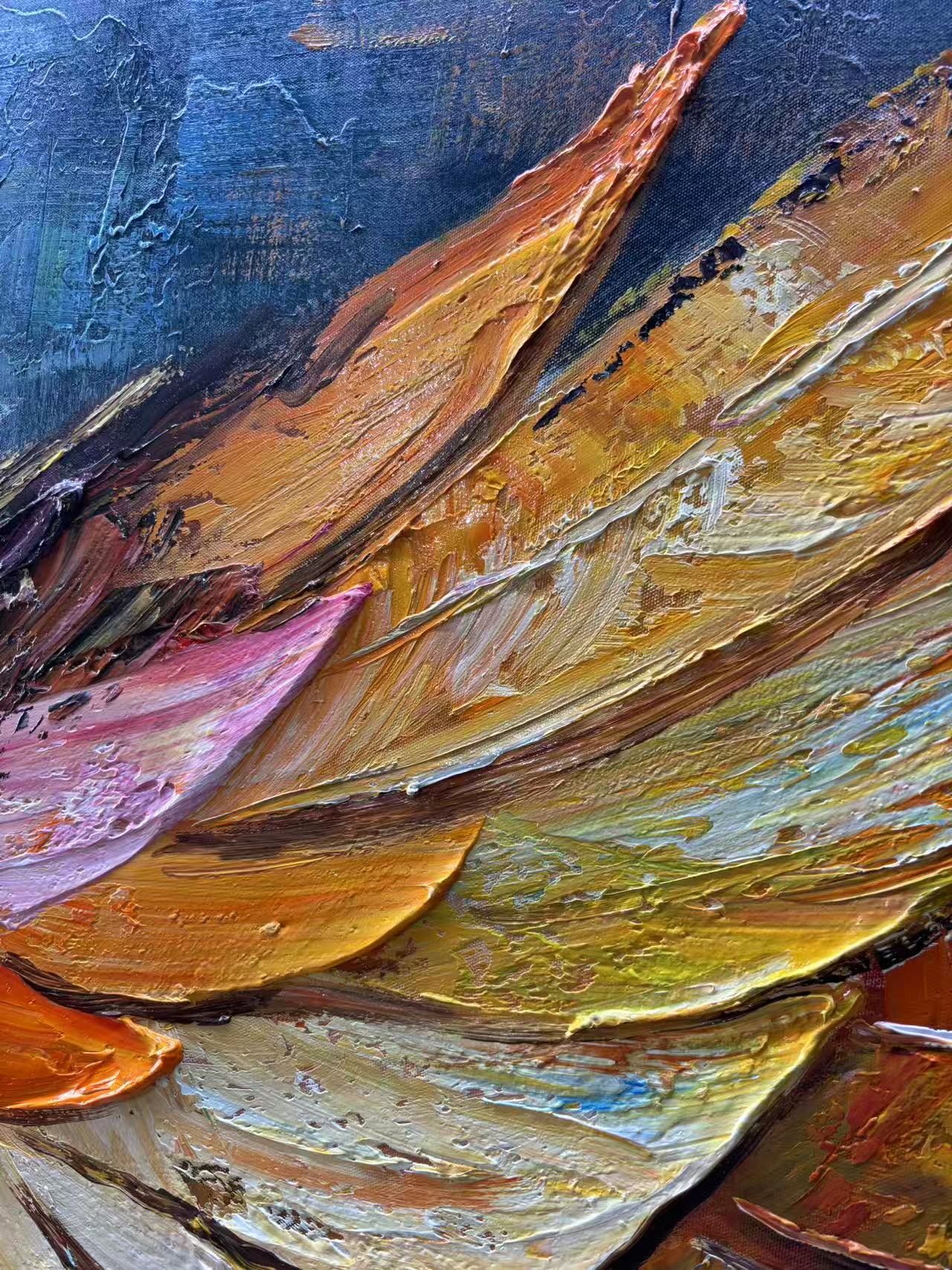 Colorful Angel Wings Painting | Vibrant Abstract Wall Art #AA 181