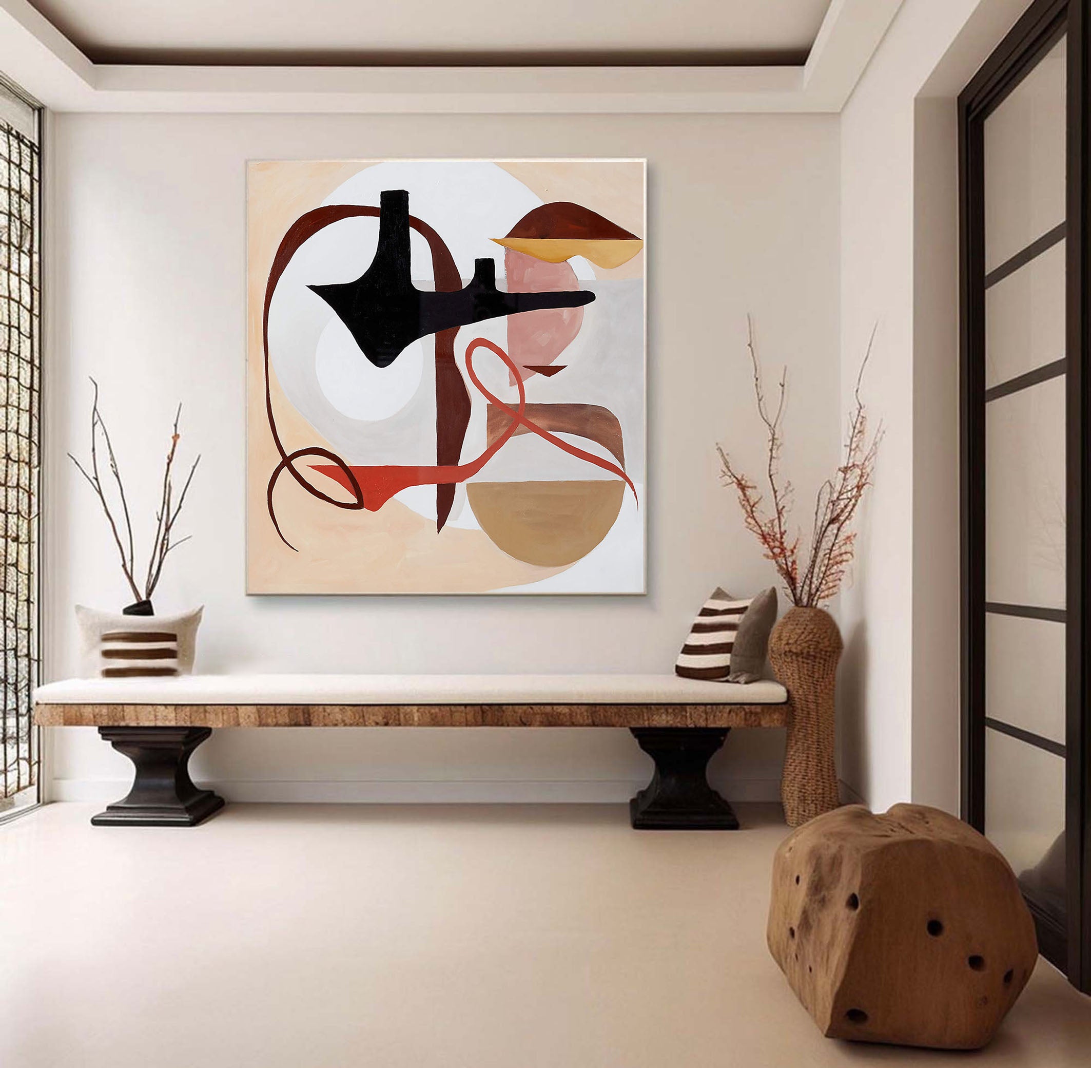 Abstract Oil Painting for Modern Interiors