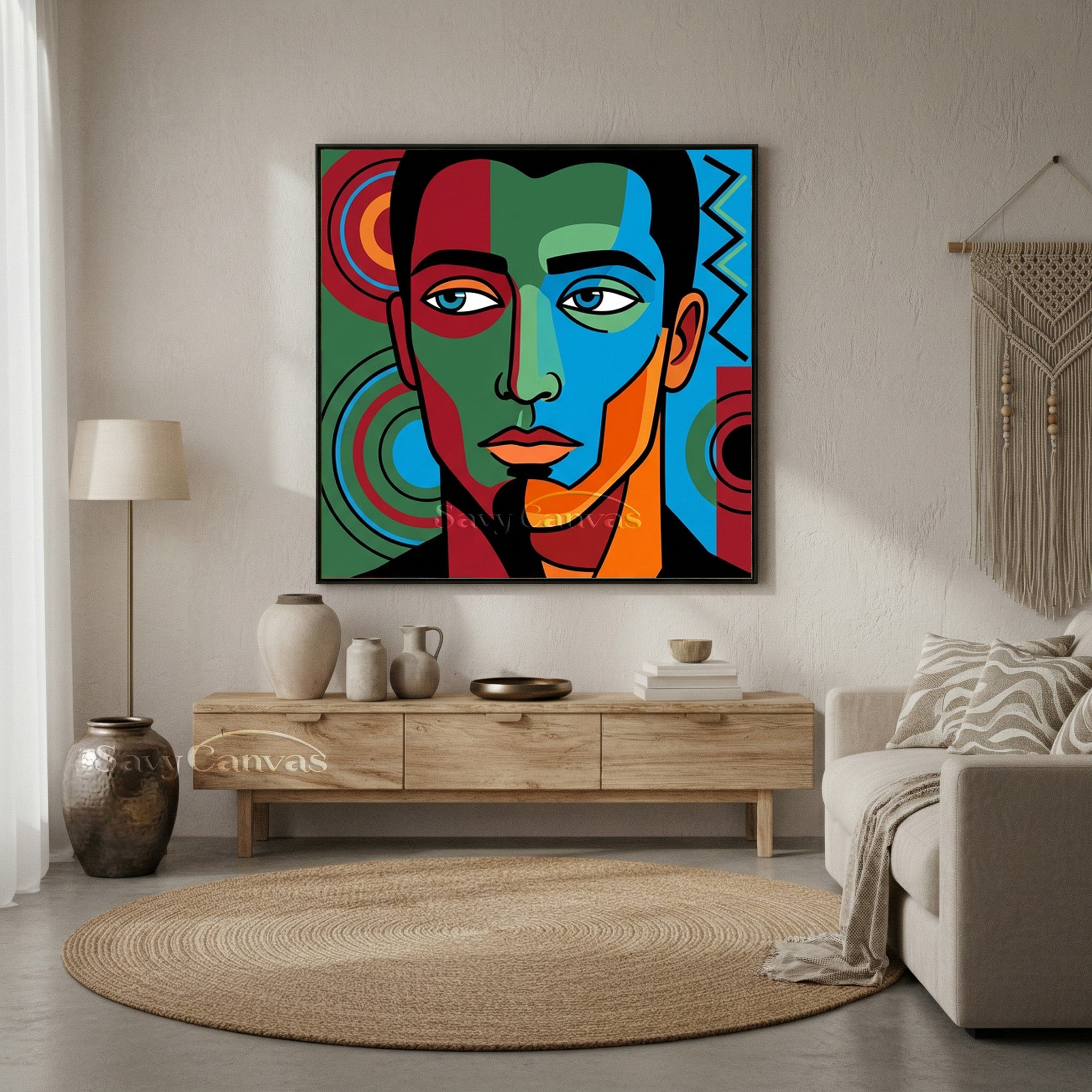 Modern Pop Art Portrait | Abstract African Art Style #AA 491
