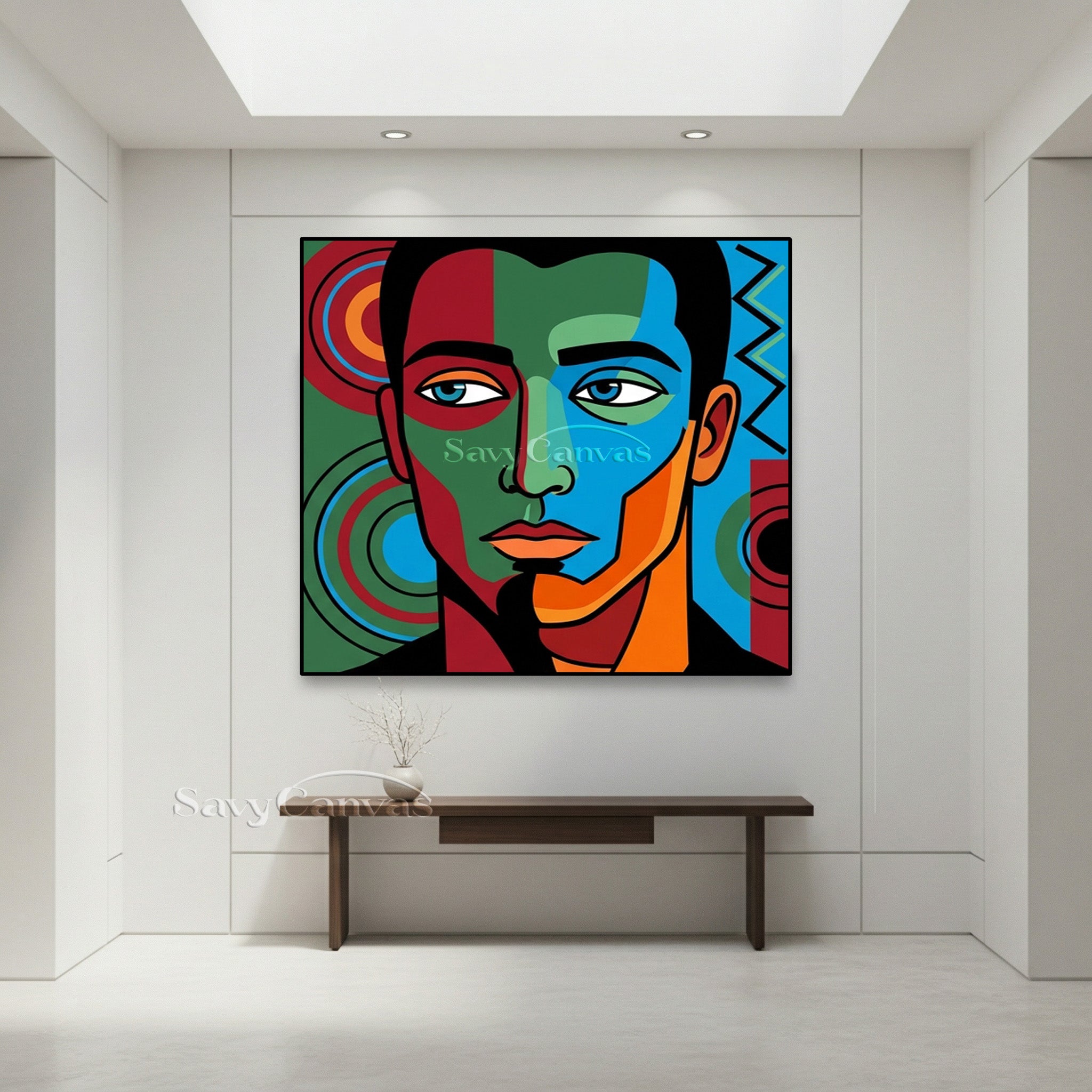 Modern Pop Art Portrait | Abstract African Art Style #AA 491