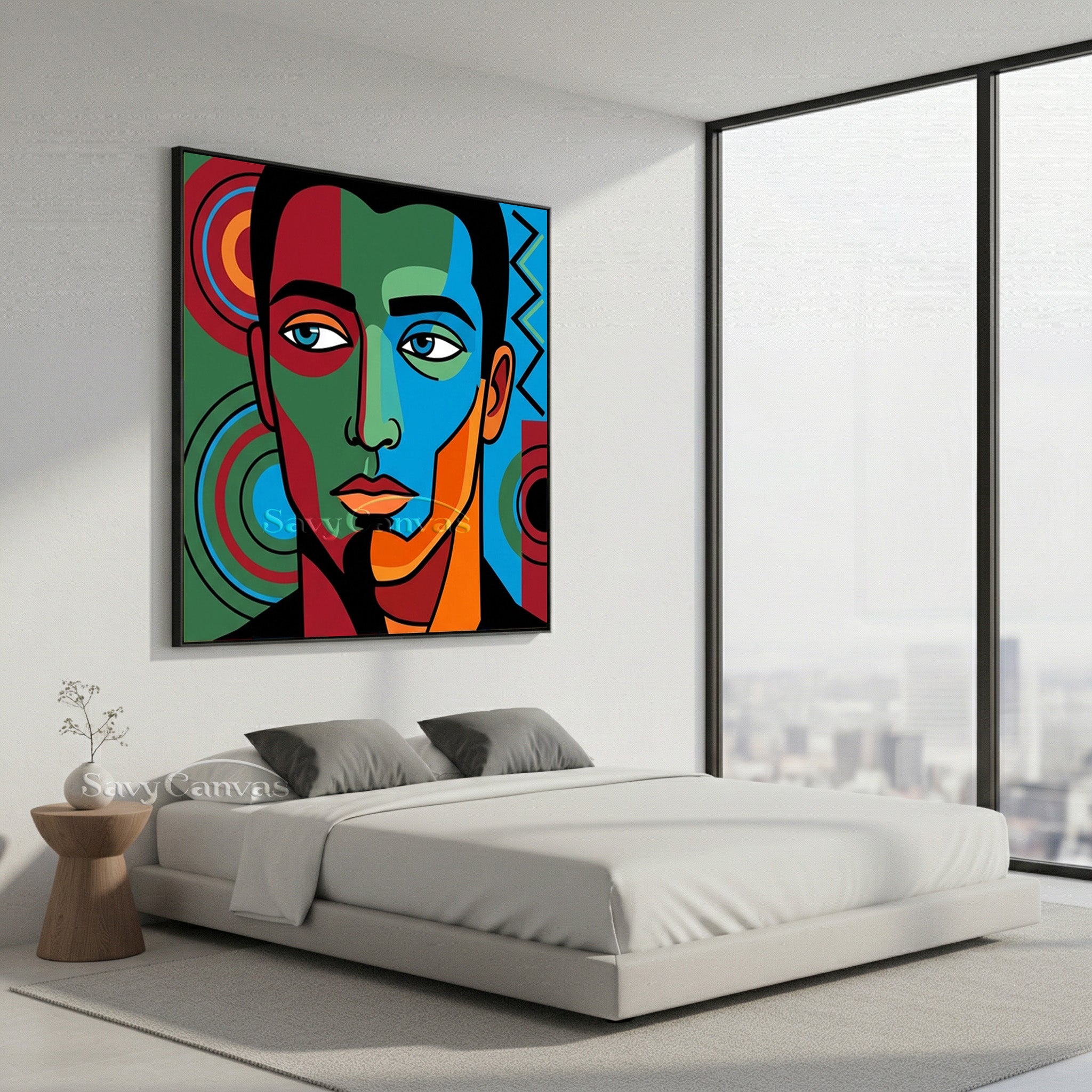 Modern Pop Art Portrait | Abstract African Art Style #AA 491