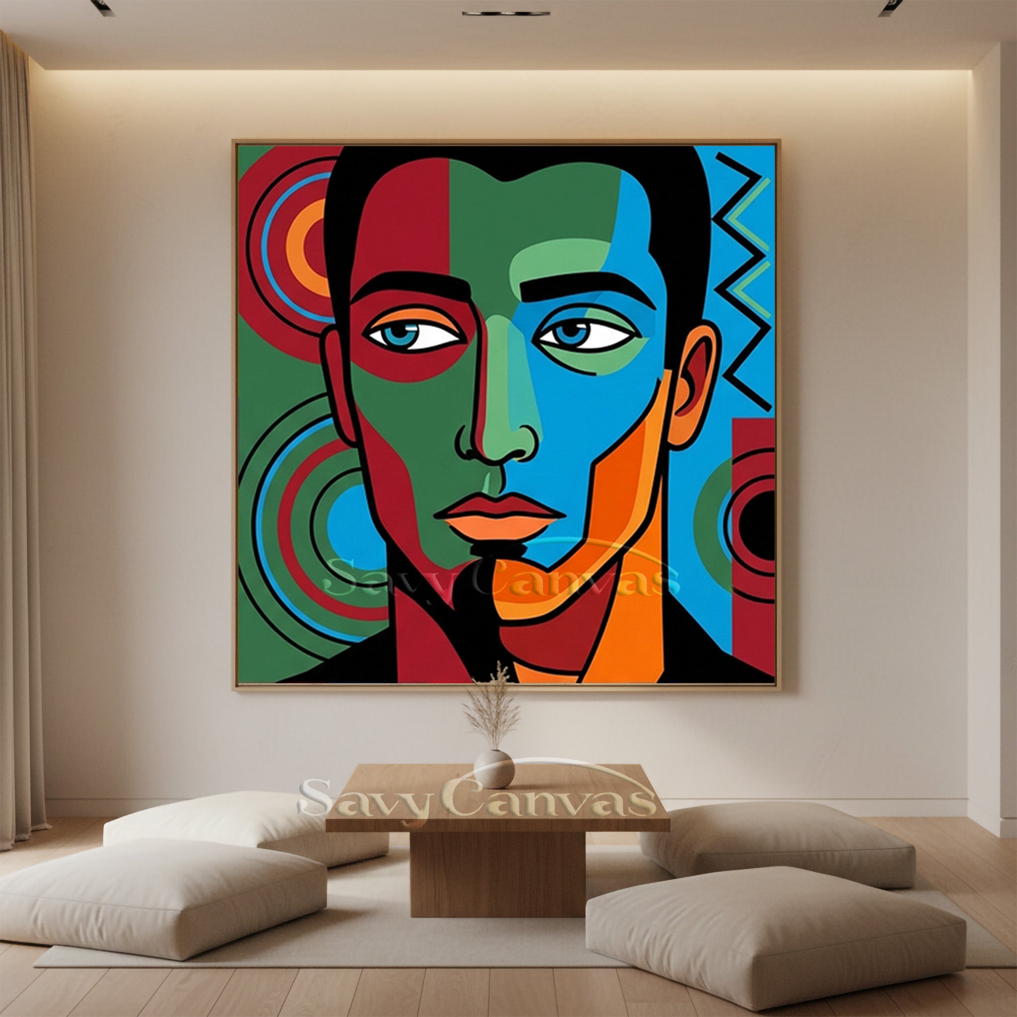 Modern Pop Art Portrait | Abstract African Art Style #AA 491