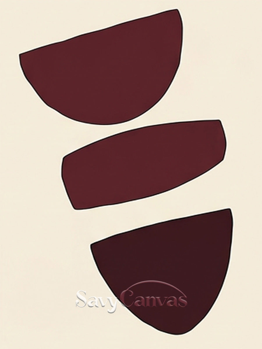 Minimalist Balancing Stones Art | Zen Abstract Painting