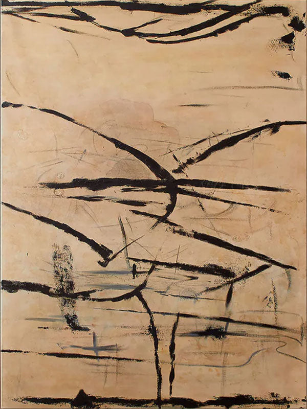 Large Handmade Abstract Wall Art - Neutral Tones #TC 116