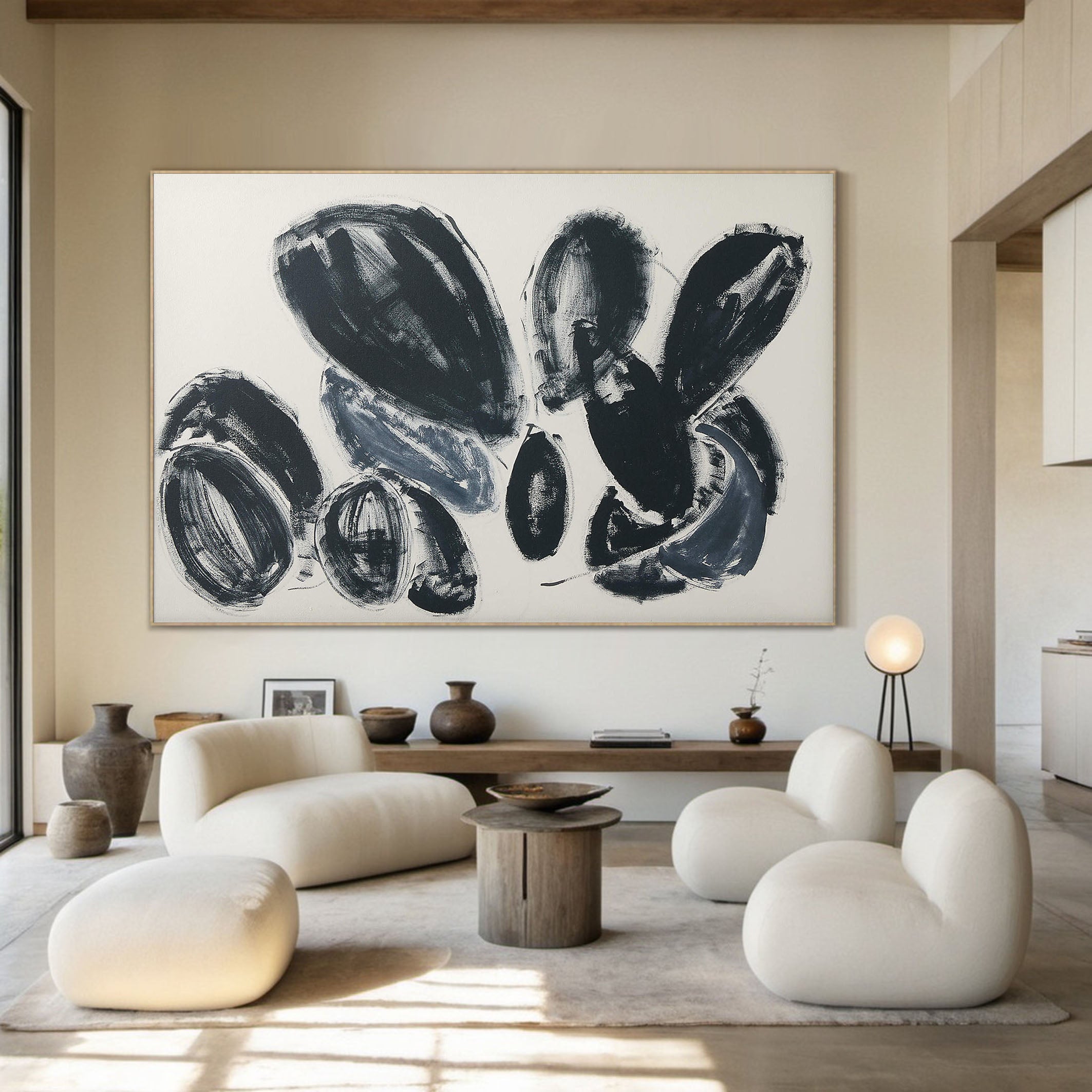 Original Organic Abstract Painting on Canvas #TC 131