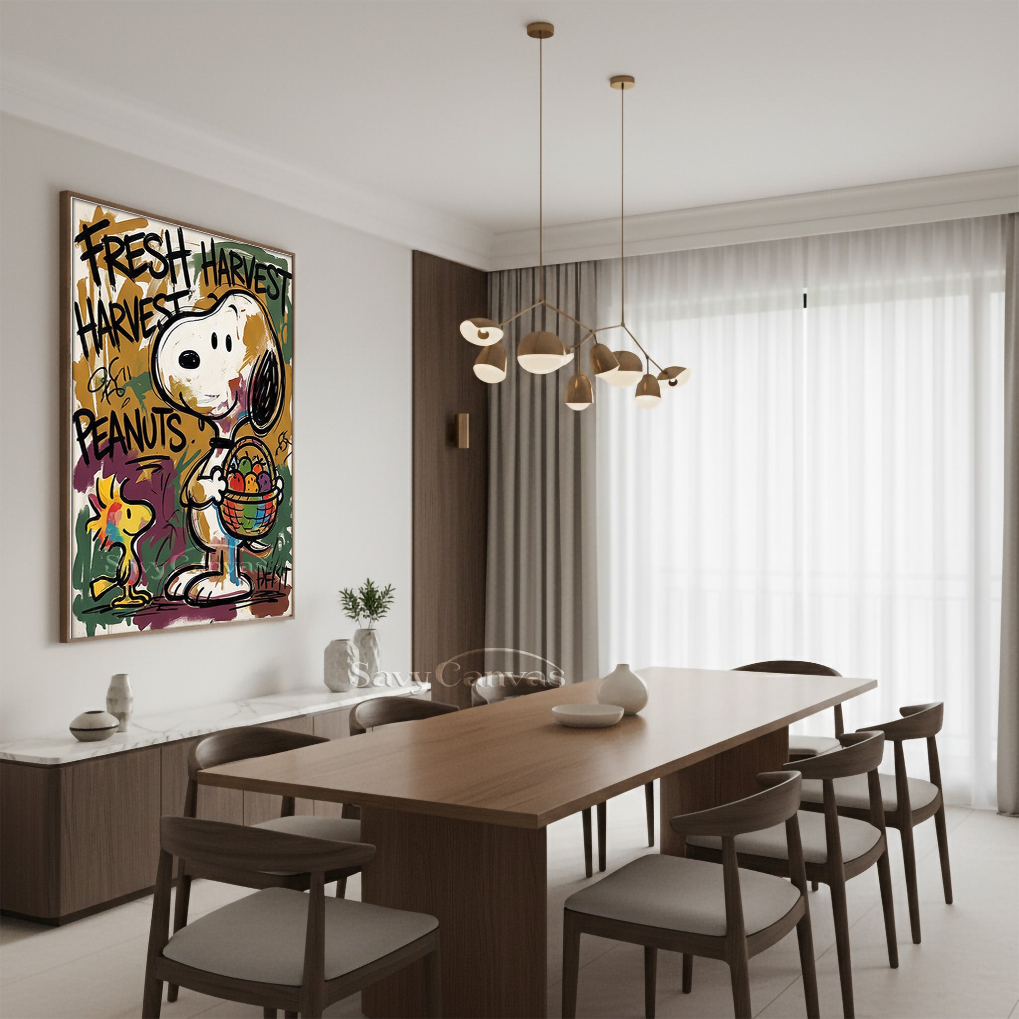 Snoopy & Woodstock Harvest Style Hand | painted Wall Decor #SS 068