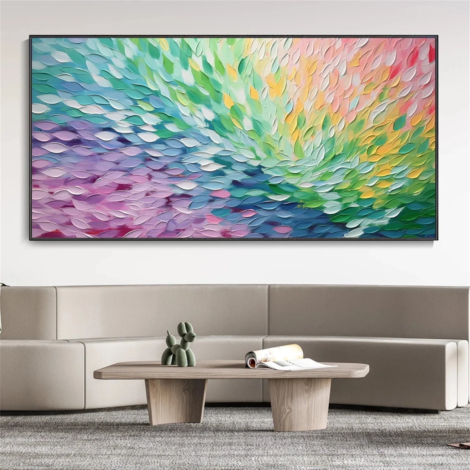 Horizontal Oil Painting Decor| Ocean Wave| Large Art