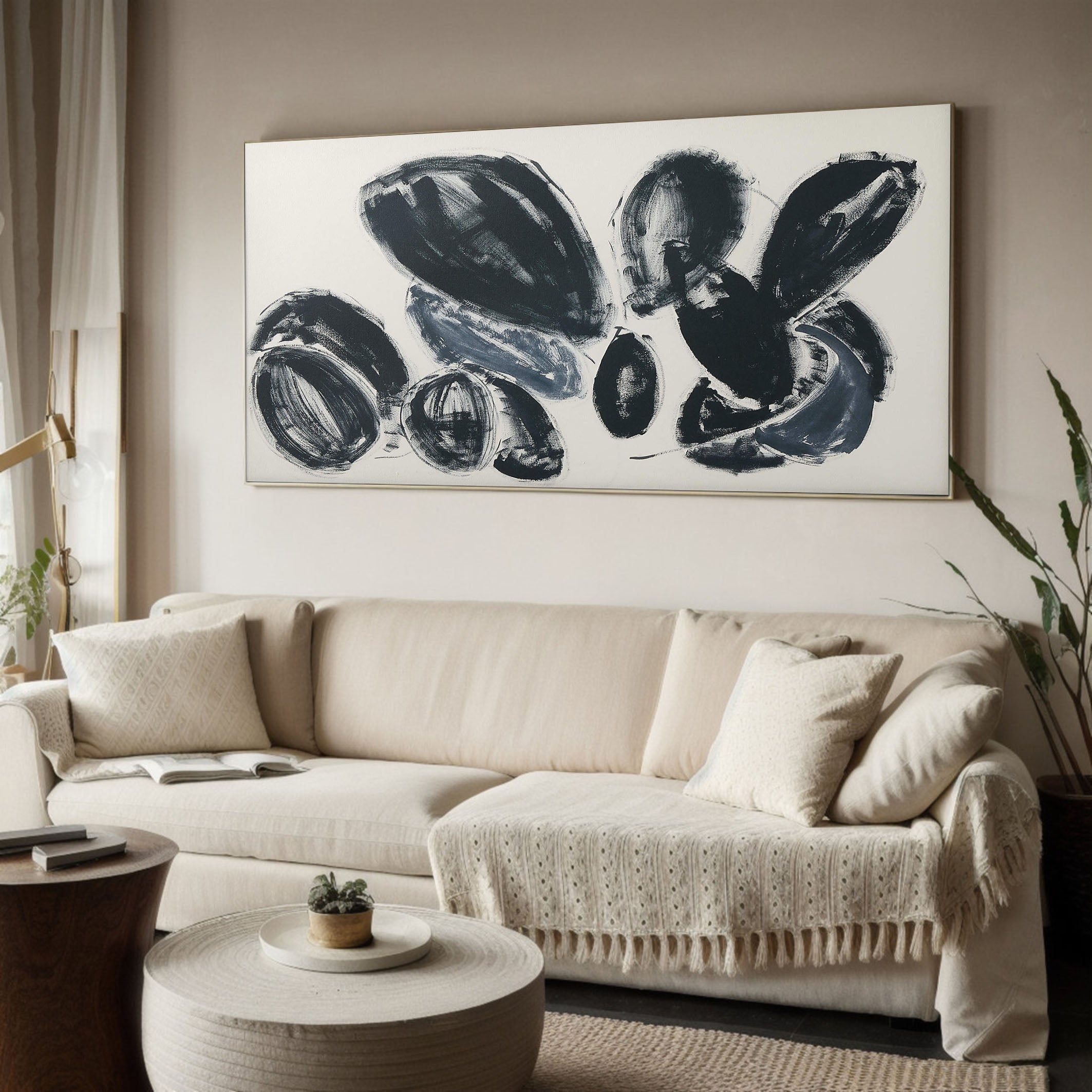 Original Organic Abstract Painting on Canvas #TC 131