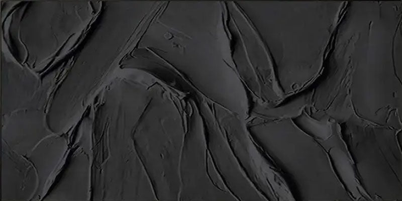 Large Black Texture Artwork: Modern Abstract Wall Decor #ZZ 134