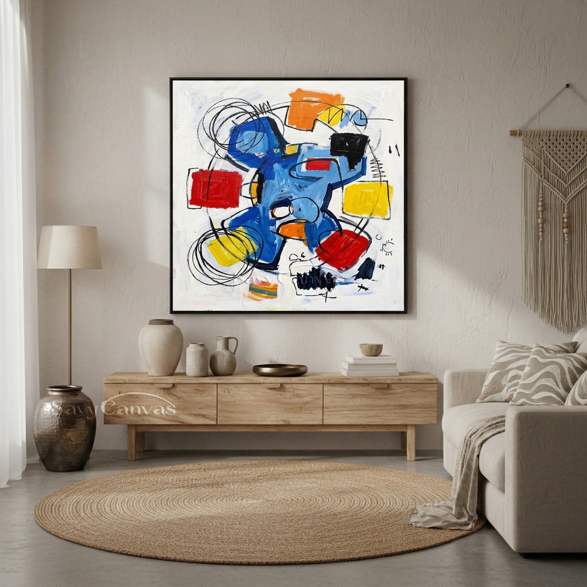 Abstract Expressionist Art | Pop Art Style Painting #AA 485