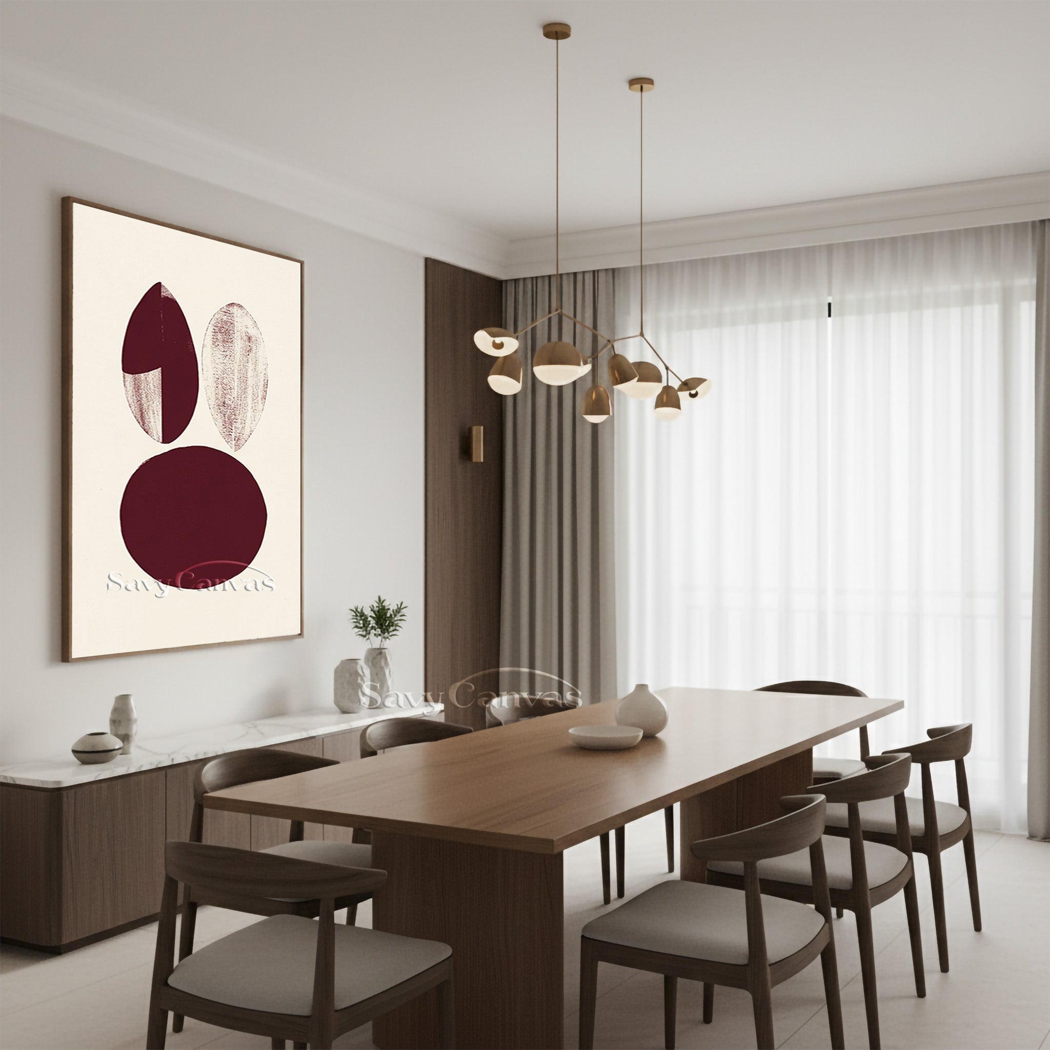 Modern Abstract Print | Framed Minimalist Wall Art #AA 510