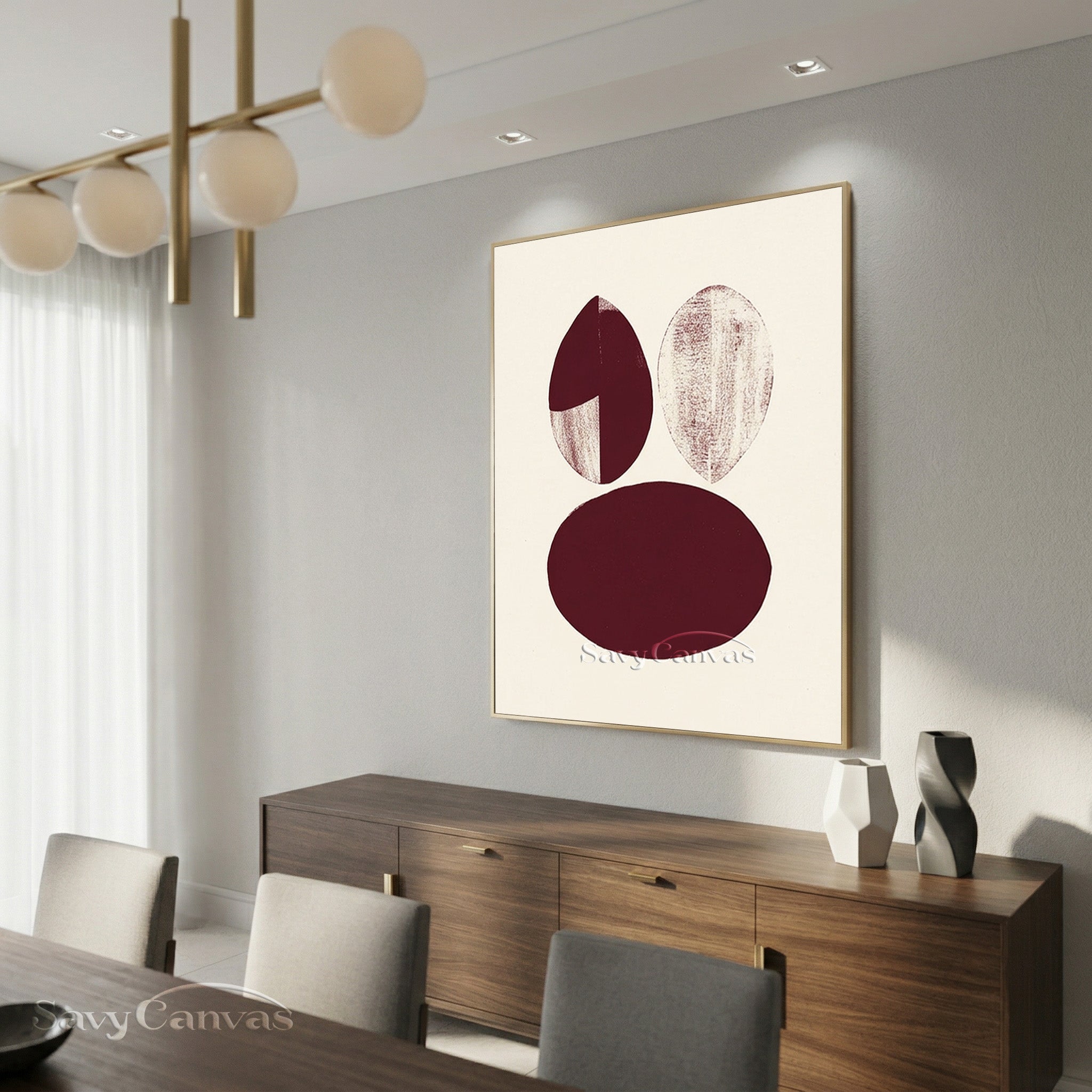 Modern Abstract Print | Framed Minimalist Wall Art #AA 510