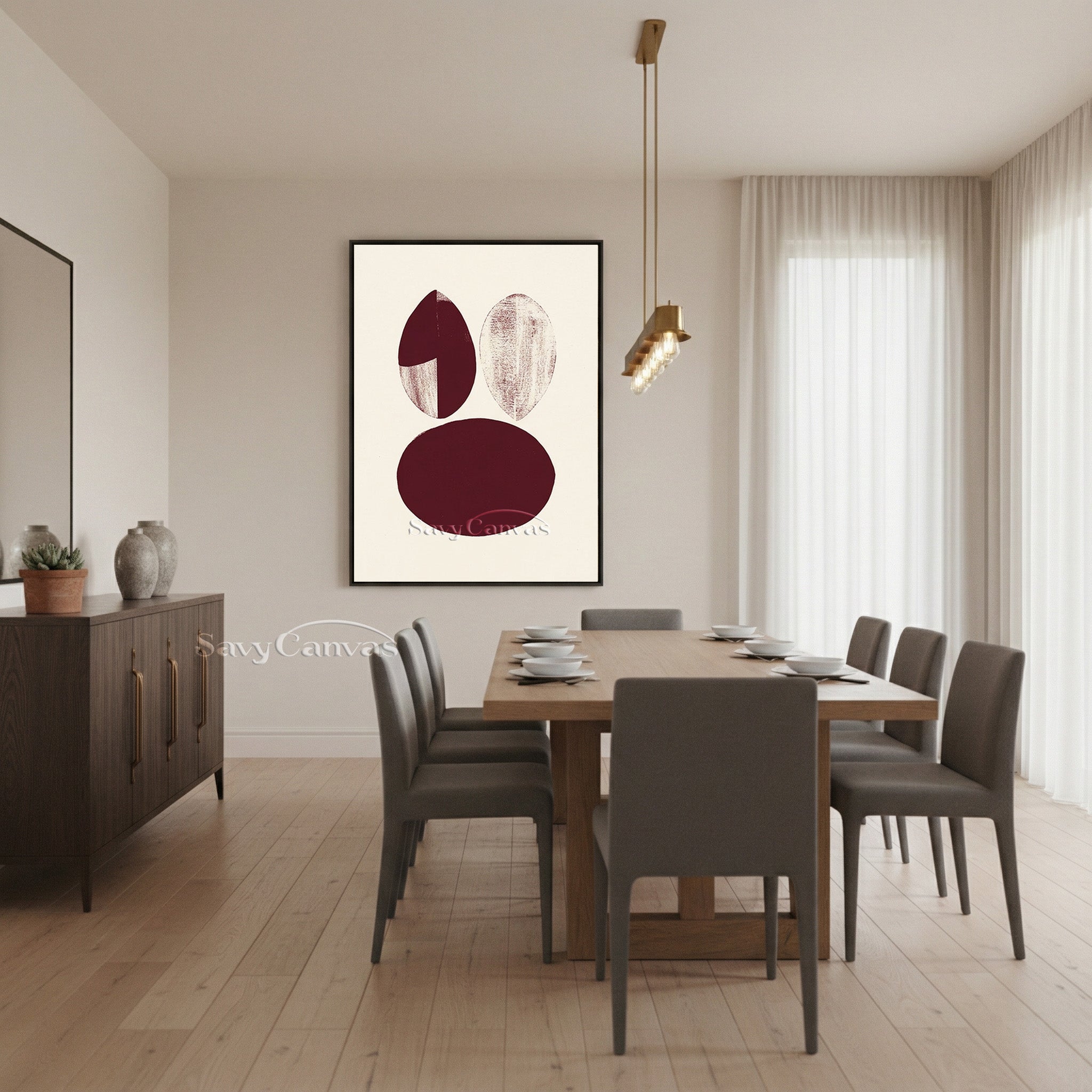 Modern Abstract Print | Framed Minimalist Wall Art #AA 510