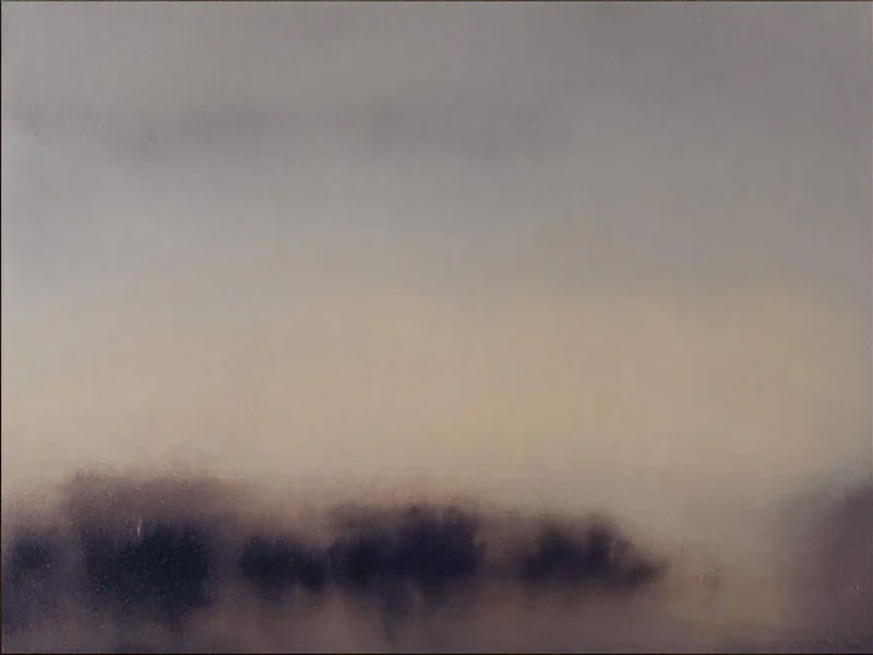 Handmade Misty Landscape Abstract Oil Painting #TC 142