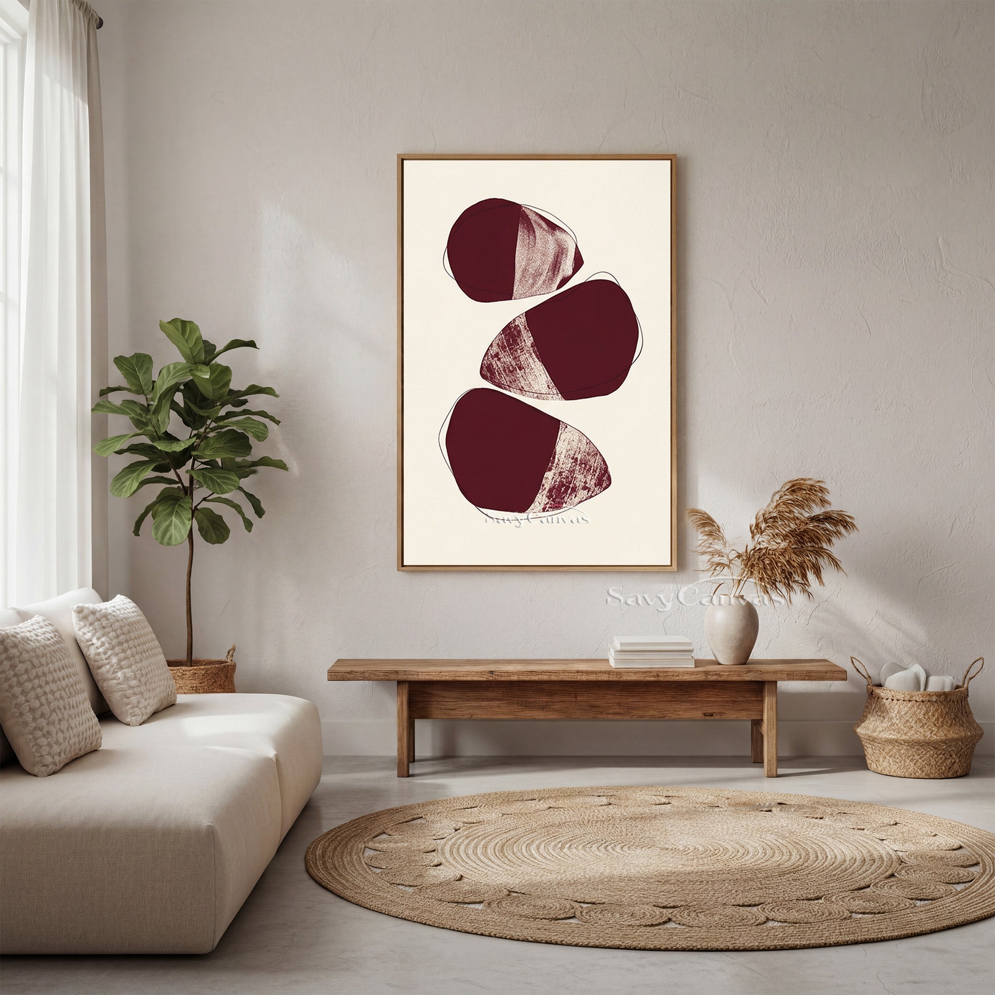 Japandi Style Abstract Print | Wabi-Sabi Wall Decor #AA 509