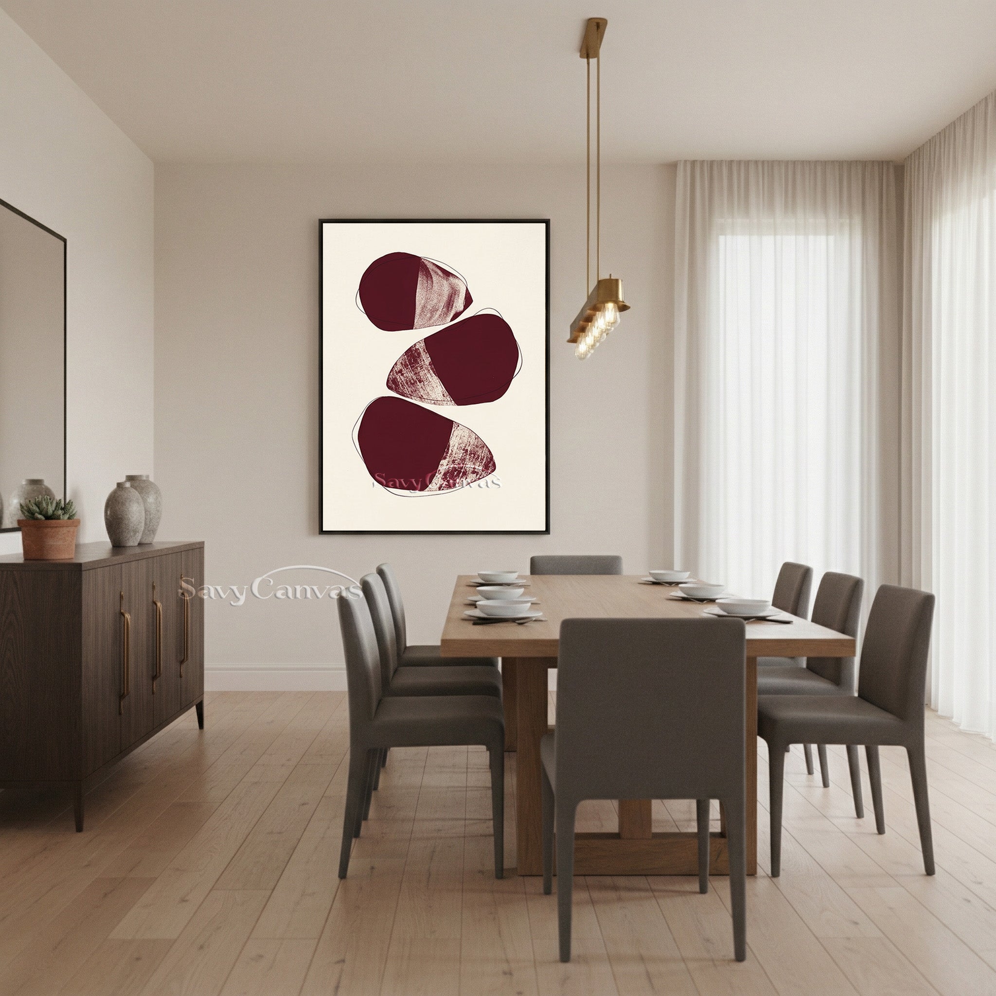Japandi Style Abstract Print | Wabi-Sabi Wall Decor #AA 509
