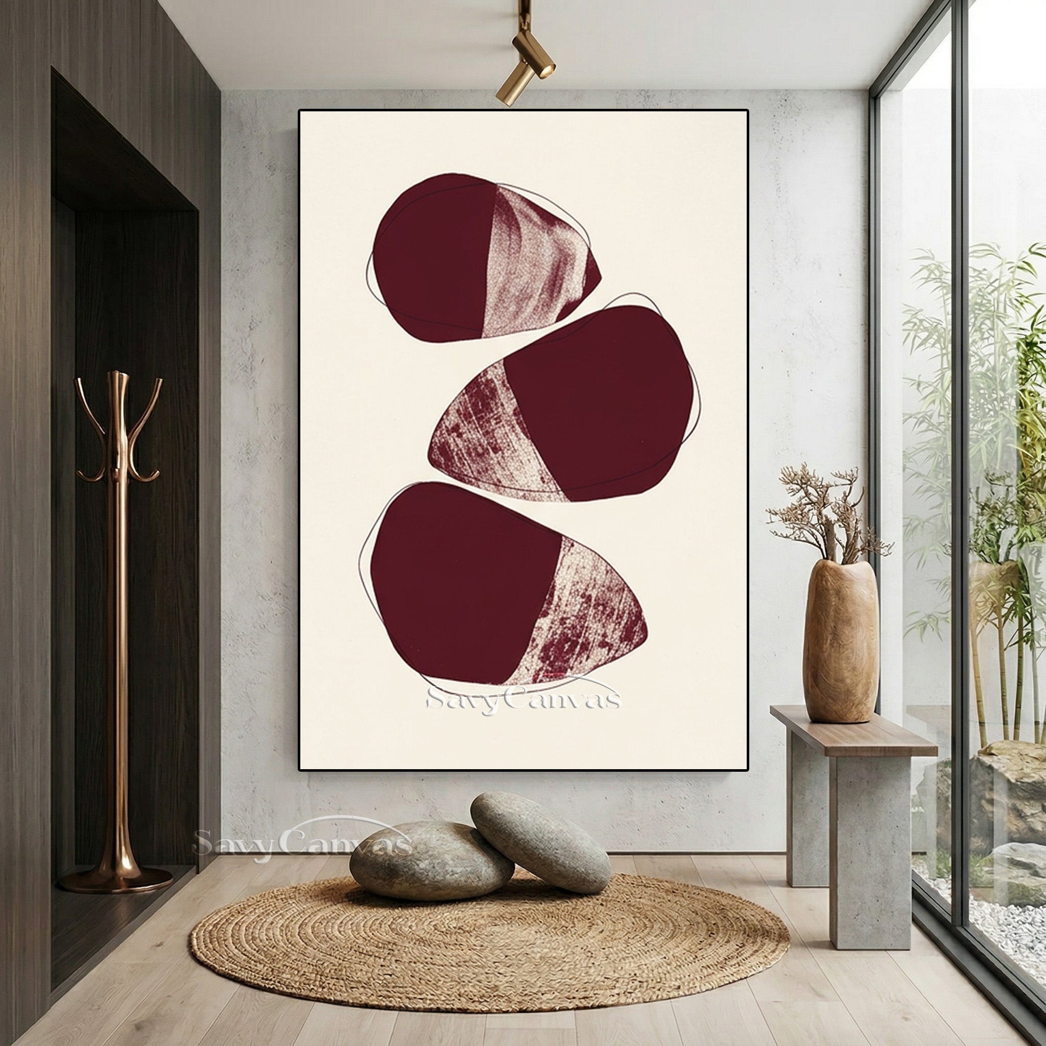 Japandi Style Abstract Print | Wabi-Sabi Wall Decor #AA 509