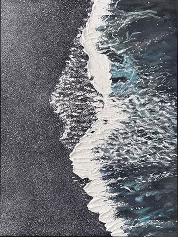 Textured Ocean Wave Abstract Wall Art # TC 159